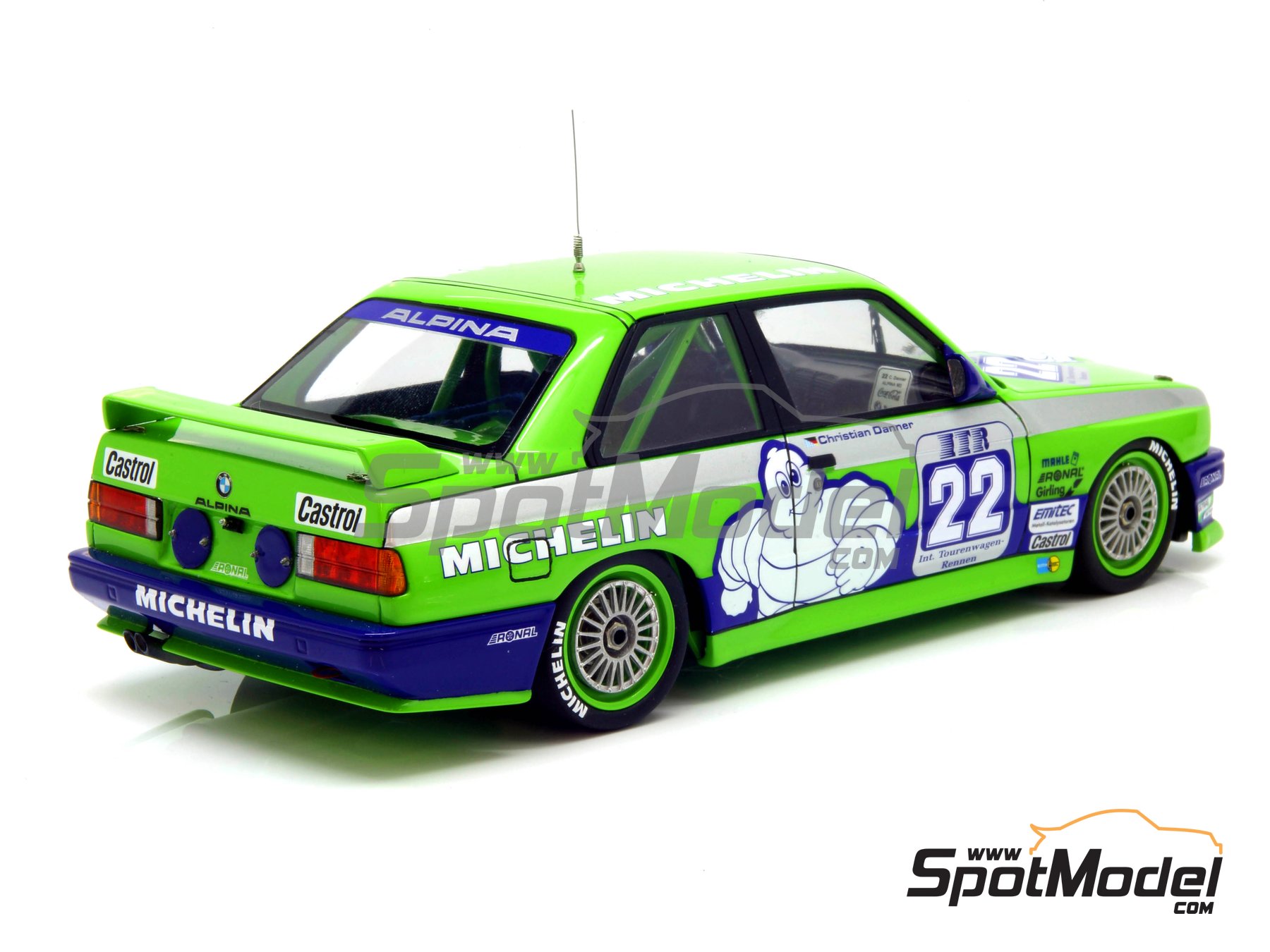 Image 18: BMW M3 E30 Alpina Team - DTM - Deutsche Tourenwagen Masters 1988 | Marking / livery in 1/24 scale manufactured by Decalcas (ref.&nbsp;DCL-DEC007)