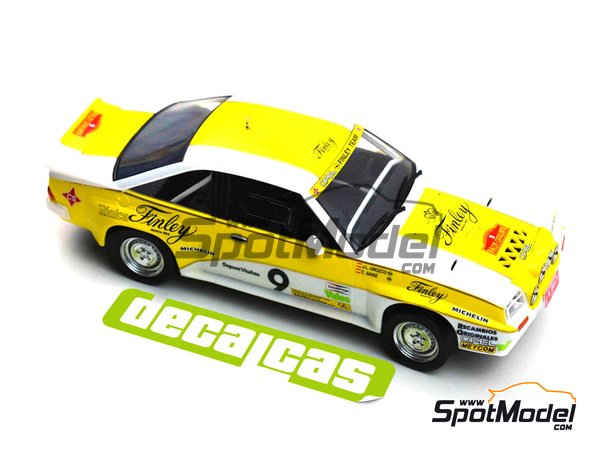 Image 6: Opel Manta 400 Group B Opel Team sponsored by Finley - Rallye Catalunya 1984 | Marking / livery in 1/24 scale manufactured by Decalcas (ref. DCL-DEC011)
