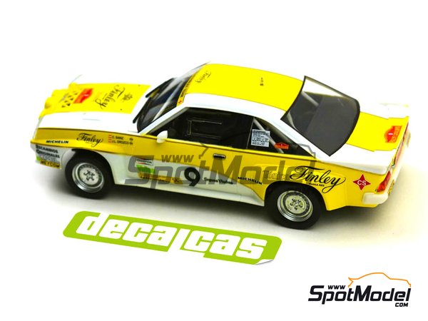Image 7: Opel Manta 400 Group B Opel Team sponsored by Finley - Rallye Catalunya 1984 | Marking / livery in 1/24 scale manufactured by Decalcas (ref. DCL-DEC011)