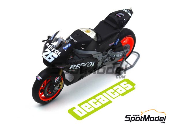 Image 6: Honda RC213V Repsol Honda Team - Motorland Aragon test 2013 | Marking / livery in 1/12 scale manufactured by Decalcas (ref.&nbsp;DCL-DEC014)