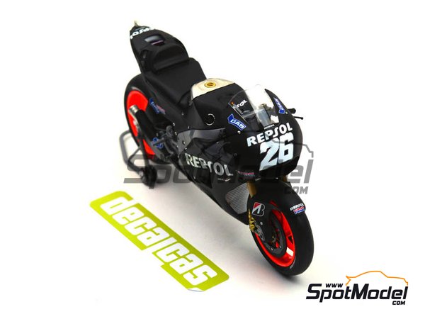 Image 9: Honda RC213V Repsol Honda Team - Motorland Aragon test 2013 | Marking / livery in 1/12 scale manufactured by Decalcas (ref.&nbsp;DCL-DEC014)