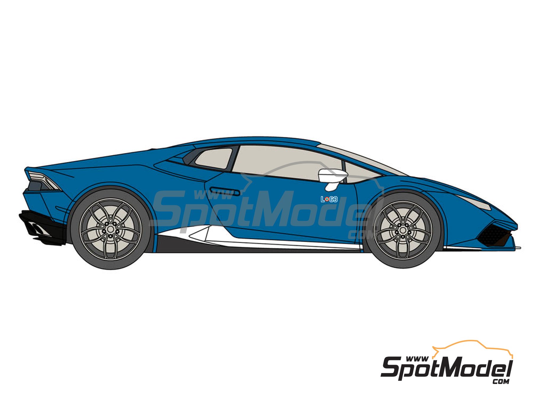 Image 3: Lamborghini Hurac&aacute;n LP 610-4 Avio | Marking / livery in 1/24 scale manufactured by Decalcas (ref.&nbsp;DCL-DEC015)
