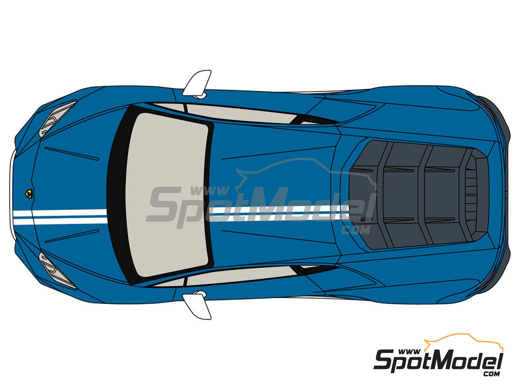 Decalcas DCL-DEC015: Decoración escala 1/24 Lamborghini Huracan