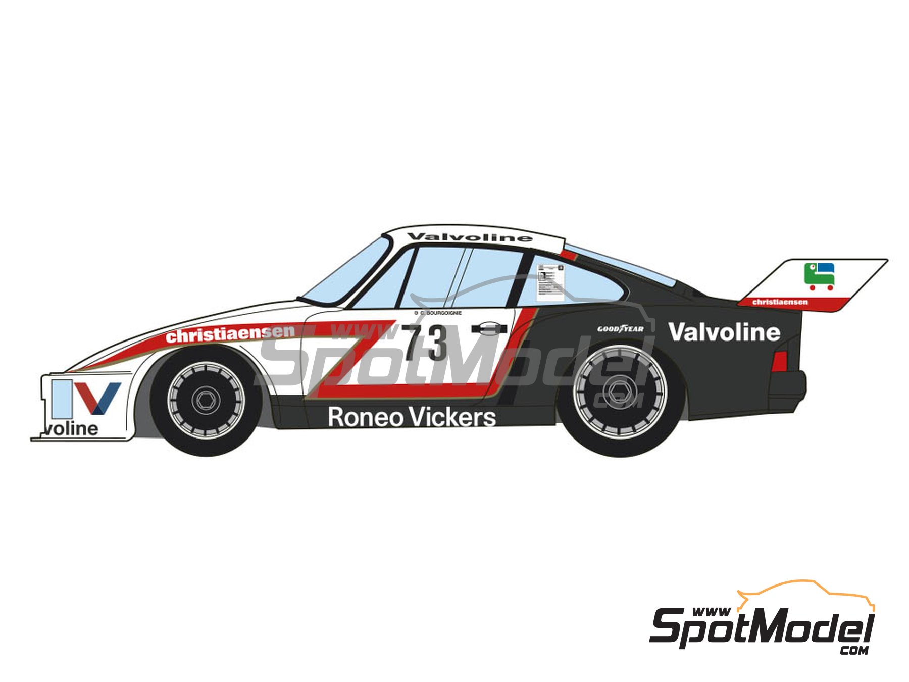 Image 3: Porsche Kremer 935 K2 Equipo Willeme - Deutsche Rennsport Meisterschaft DRM Marlboro Cup 1978 | Decoración en escala 1/24 fabricado por Decalcas (ref. DCL-DEC023)