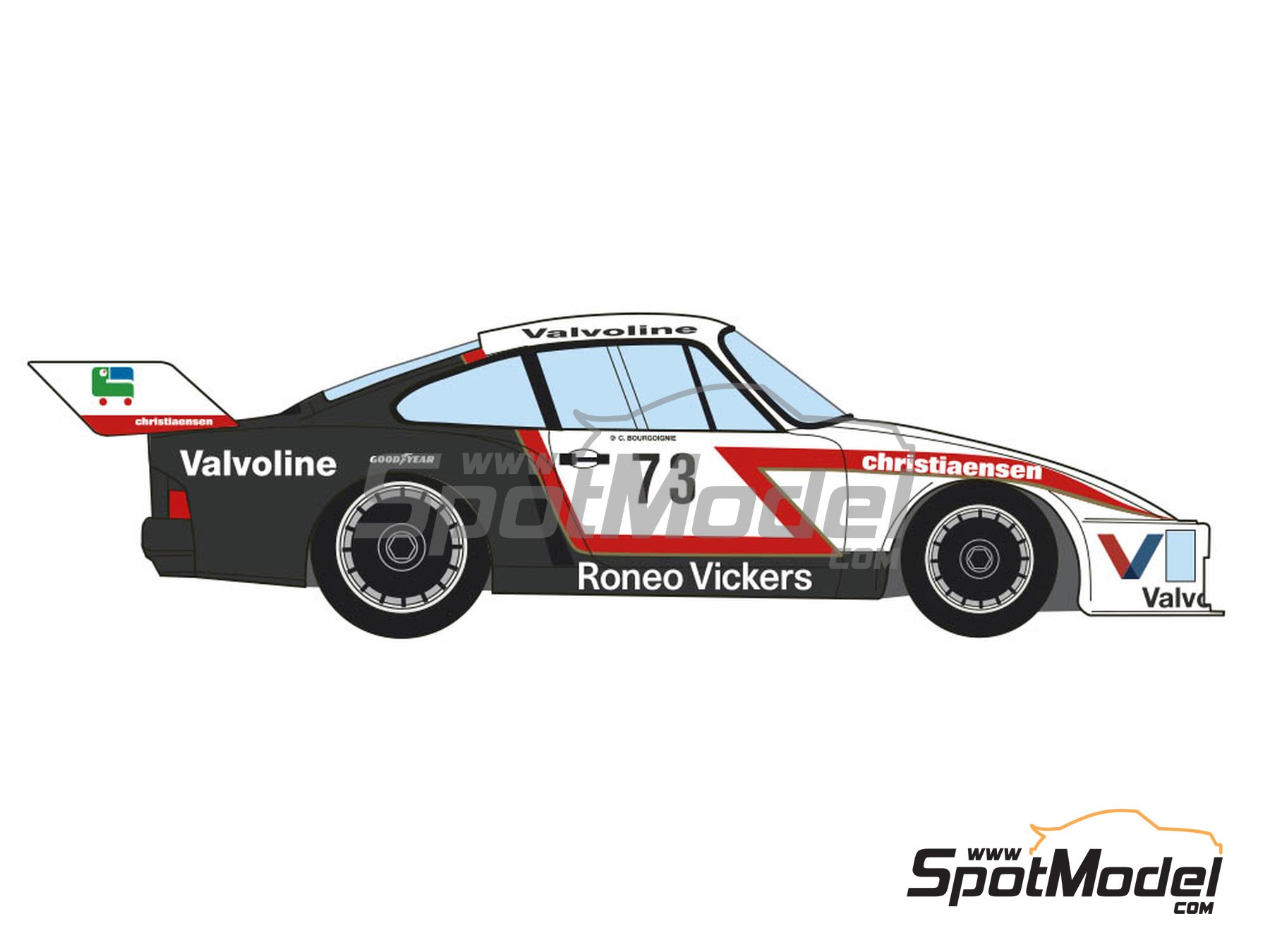 Image 4: Porsche Kremer 935 K2 Equipo Willeme - Deutsche Rennsport Meisterschaft DRM Marlboro Cup 1978 | Decoración en escala 1/24 fabricado por Decalcas (ref. DCL-DEC023)