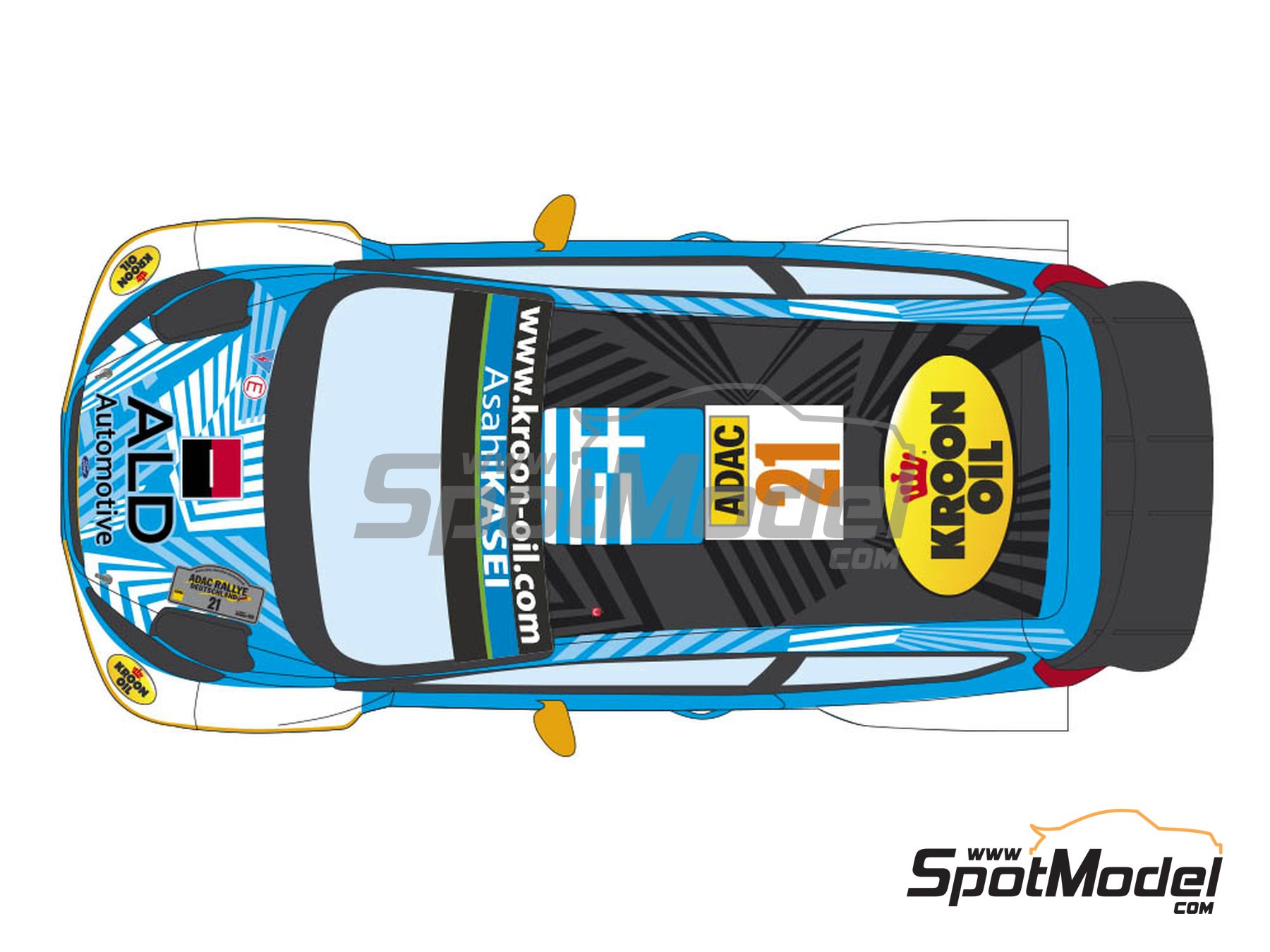 Image 4: Ford Fiesta WRC M-Sport World Rally Team - ADAC Deutschland Rally 2018 | Marking / livery in 1/24 scale manufactured by Decalcas (ref.&nbsp;DCL-DEC028)