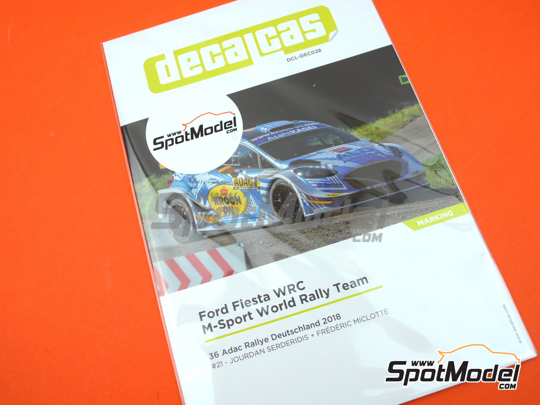 Image 7: Ford Fiesta WRC M-Sport World Rally Team - ADAC Deutschland Rally 2018 | Marking / livery in 1/24 scale manufactured by Decalcas (ref.&nbsp;DCL-DEC028)