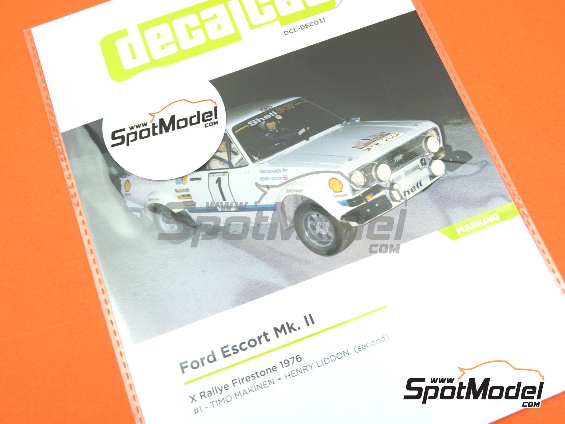 Image 6: Ford Escort Mk. II - Firestone Rallye 1976 | Marking / livery in 1/24 scale manufactured by Decalcas (ref.&nbsp;DCL-DEC031)