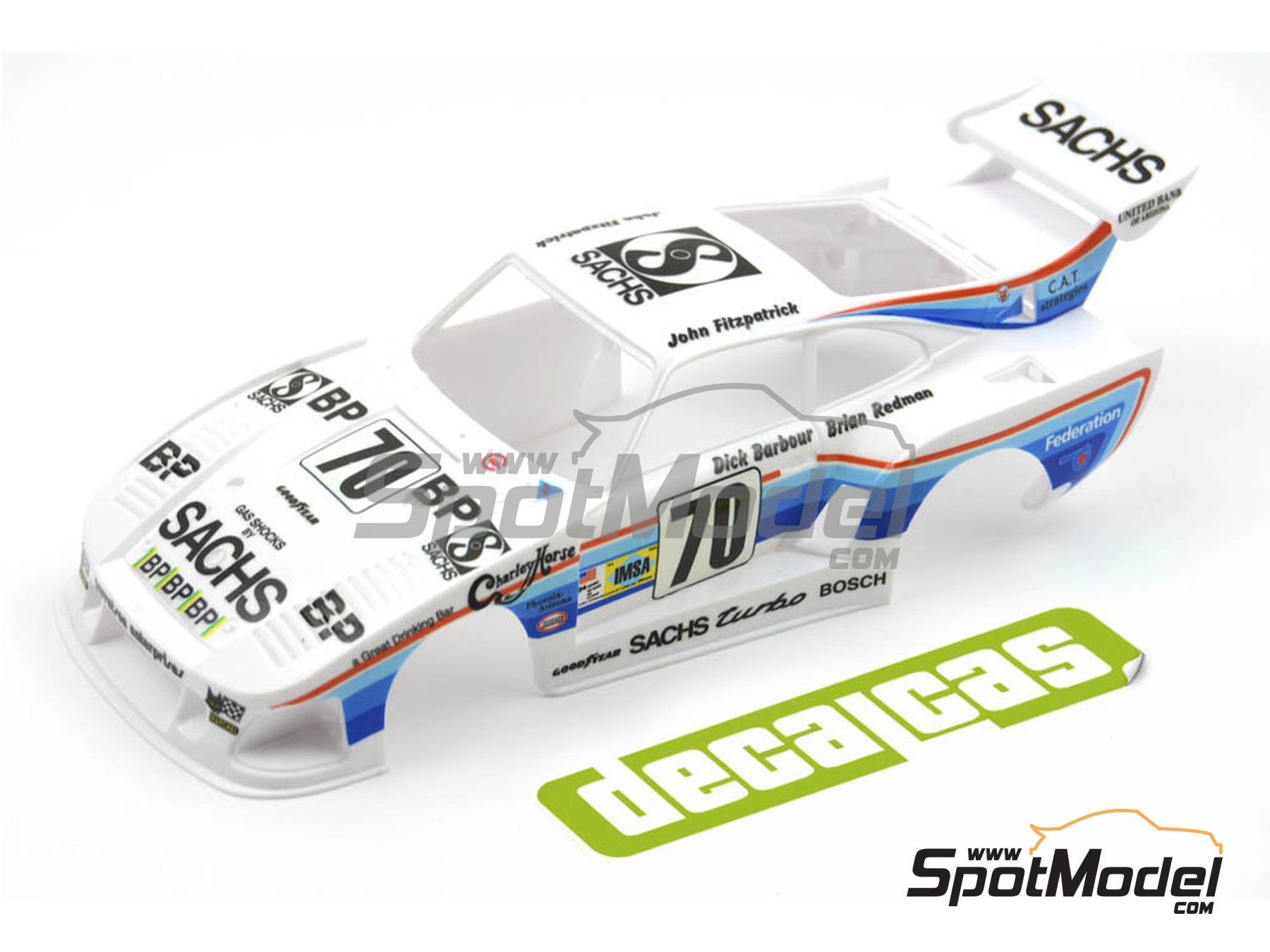 Image 6: Porsche Kremer 935 K3 patrocinado por Dick Barbour Racing - 24 Horas de Le Mans 1980 | Decoración en escala 1/24 fabricado por Decalcas (ref. DCL-DEC038)