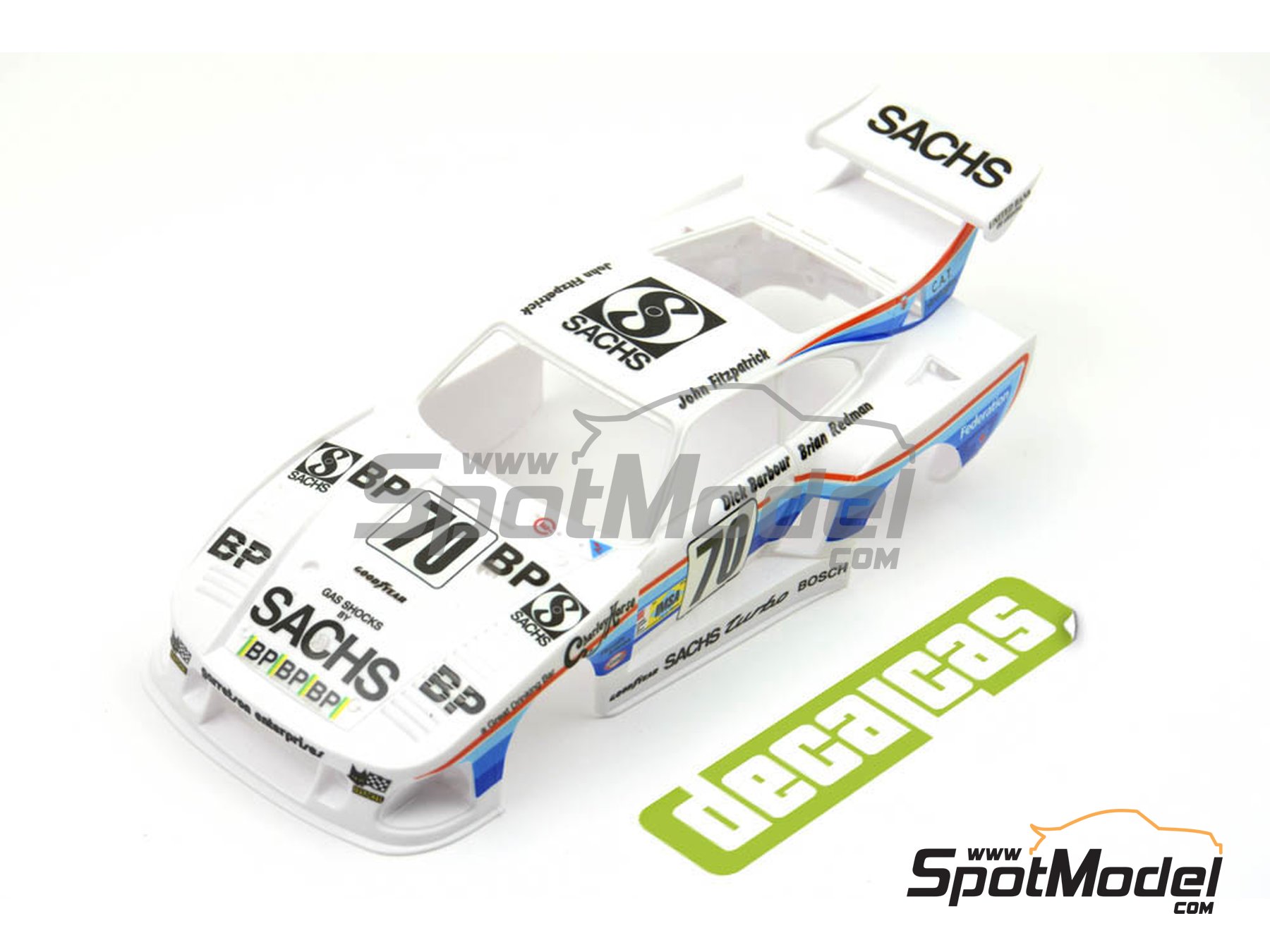 Image 7: Porsche Kremer 935 K3 patrocinado por Dick Barbour Racing - 24 Horas de Le Mans 1980 | Decoración en escala 1/24 fabricado por Decalcas (ref. DCL-DEC038)
