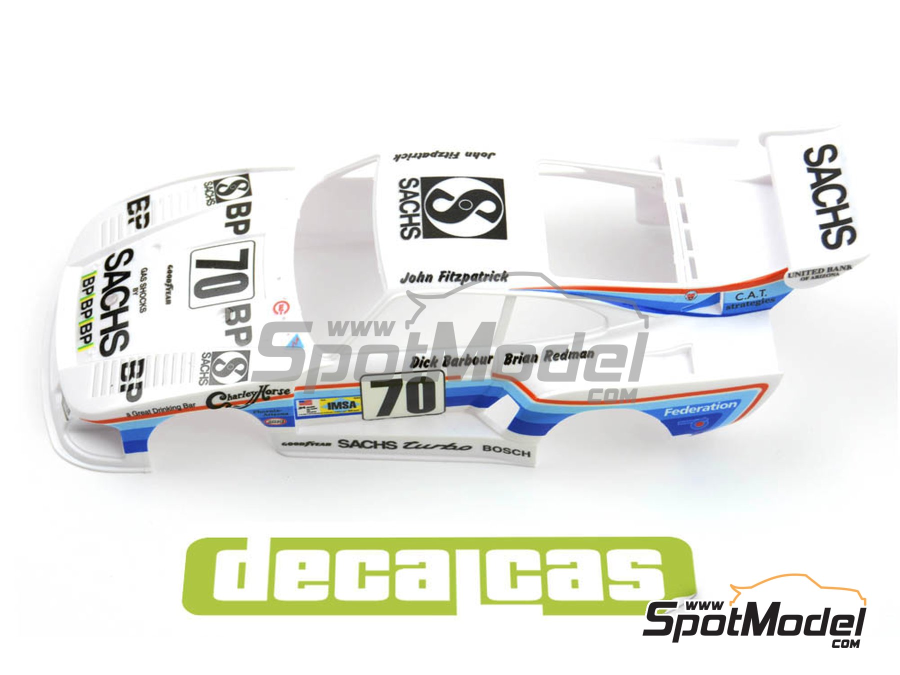 Image 8: Porsche Kremer 935 K3 patrocinado por Dick Barbour Racing - 24 Horas de Le Mans 1980 | Decoración en escala 1/24 fabricado por Decalcas (ref. DCL-DEC038)