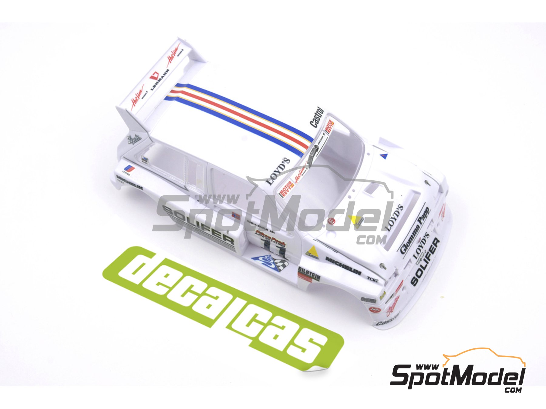 Image 6: MG Metro 6r4 Group B sponsored by Solifer - Pikes Peak Climb Hill Race 1987 | Marking / livery in 1/24 scale manufactured by Decalcas (ref.&nbsp;DCL-DEC042)