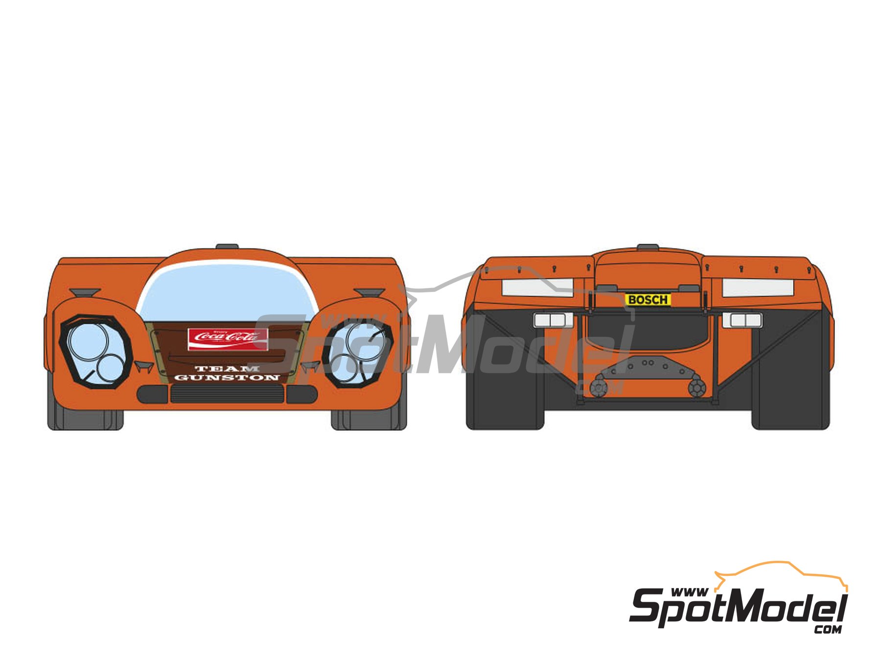 Image 1: Porsche 917K Gunston Team - 9 Hours Kyalami 1970 | Marking / livery in 1/24 scale manufactured by Decalcas (ref.&nbsp;DCL-DEC044)