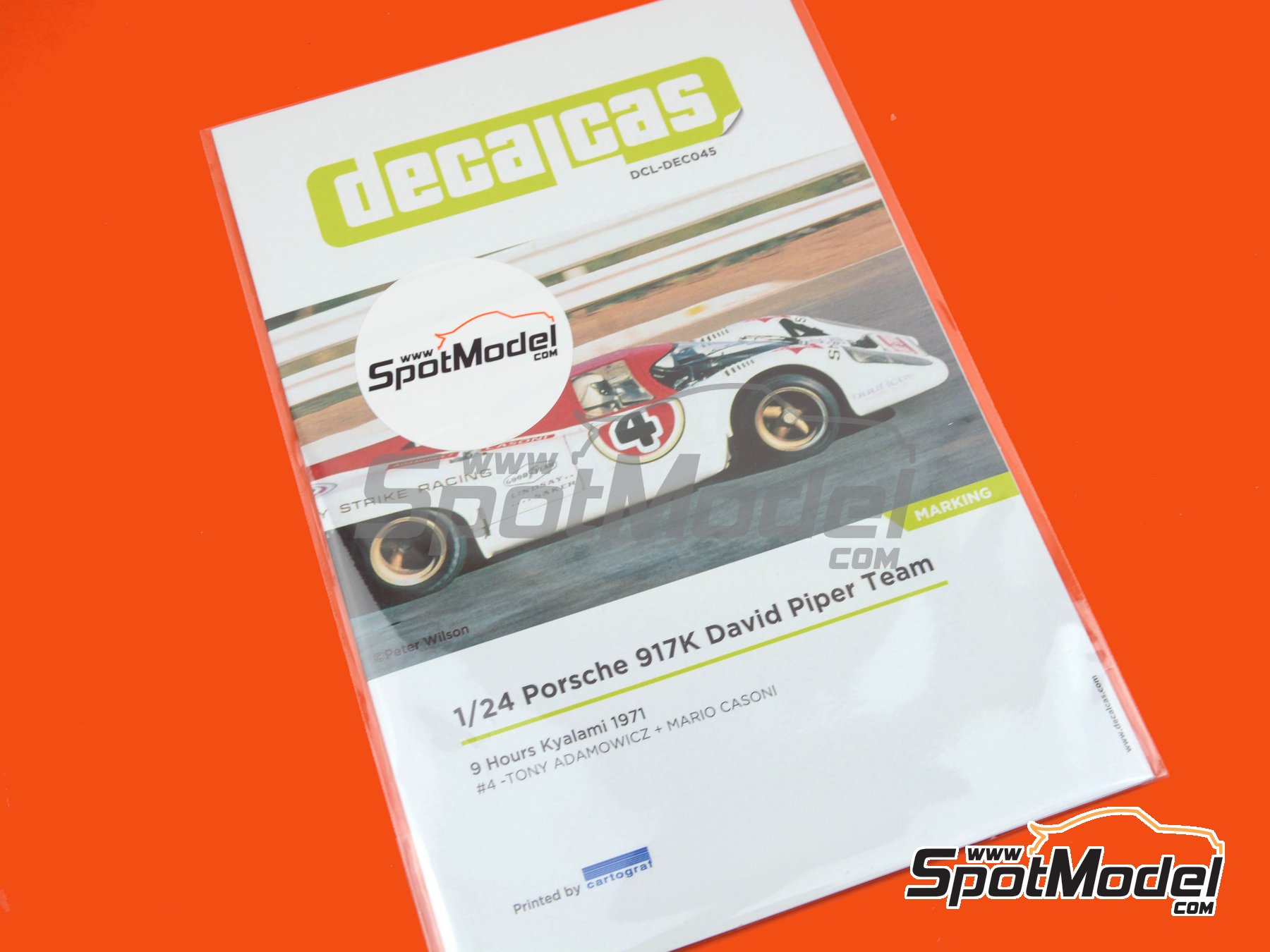 Image 6: Porsche 917K David Piper Team sponsored by Lucky Strike Racing - 9 Hours Kyalami 1971 | Marking / livery in 1/24 scale manufactured by Decalcas (ref.&nbsp;DCL-DEC045)