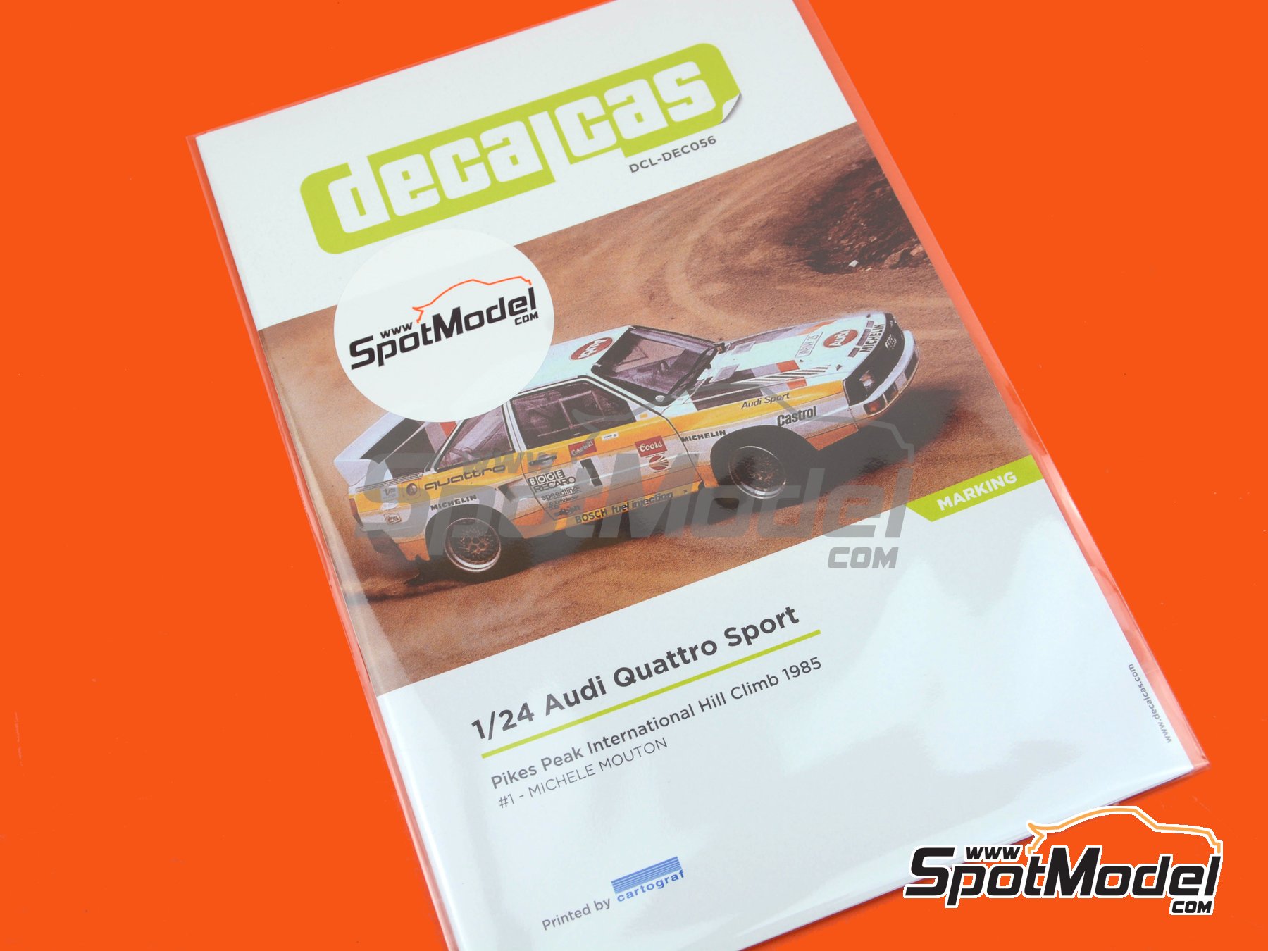 Image 6: Audi Quattro Sport Audi Sport Team - Pikes Peak Climb Hill Race 1985 | Marking / livery in 1/24 scale manufactured by Decalcas (ref.&nbsp;DCL-DEC056)