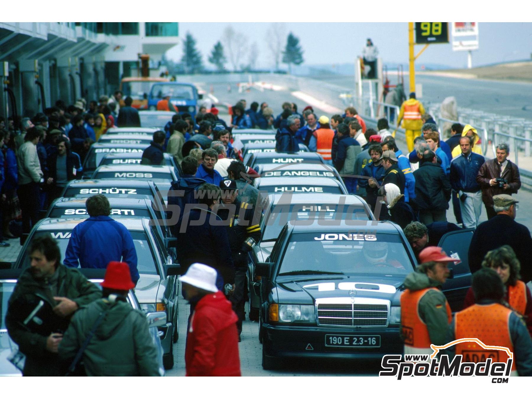 Image 1: Mercedes Benz 190E 2.3 16v - ROC - Race of the Champions 1984 | Marking / livery in 1/24 scale manufactured by Decalcas (ref.&nbsp;DCL-DEC064)