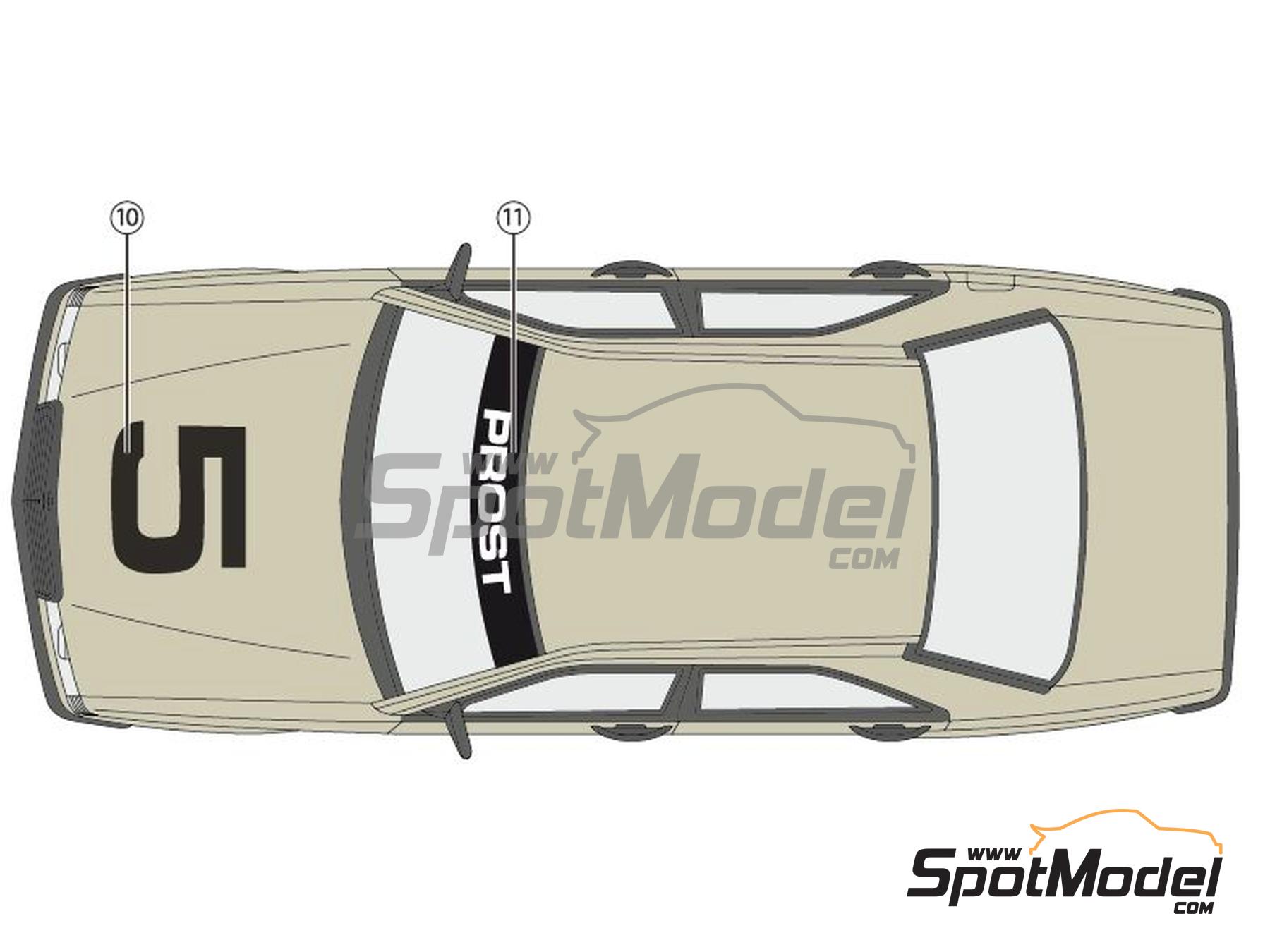 Image 7: Mercedes Benz 190E 2.3 16v - ROC - Race of the Champions 1984 | Marking / livery in 1/24 scale manufactured by Decalcas (ref.&nbsp;DCL-DEC064)