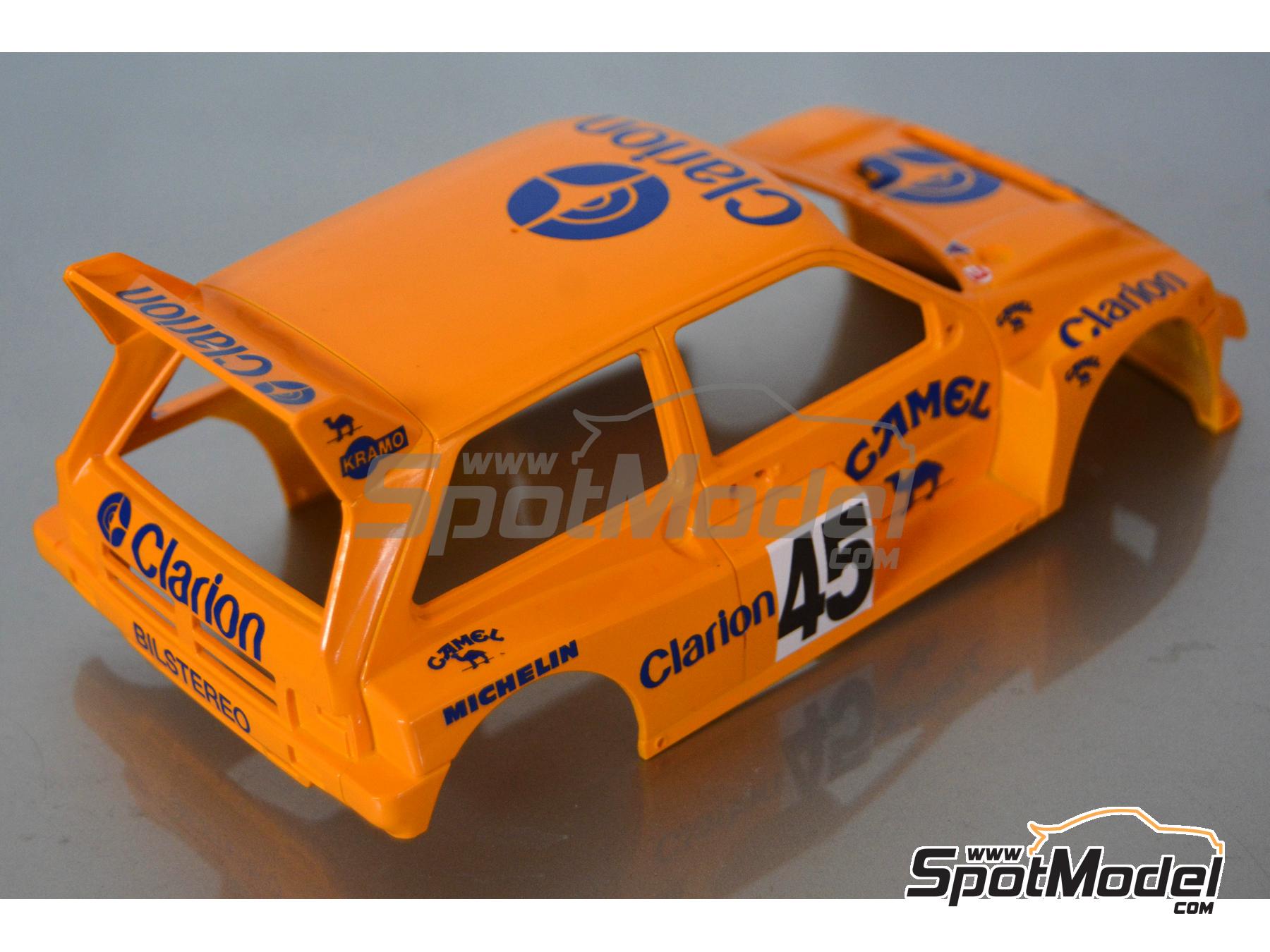 Image 8: MG Metro 6R4 Equipo Clarion Europe patrocinado por Camel - Campeonato Europeo FIA de Rallycross 1990 | Decoración en escala 1/24 fabricado por Decalcas (ref. DCL-DEC068)