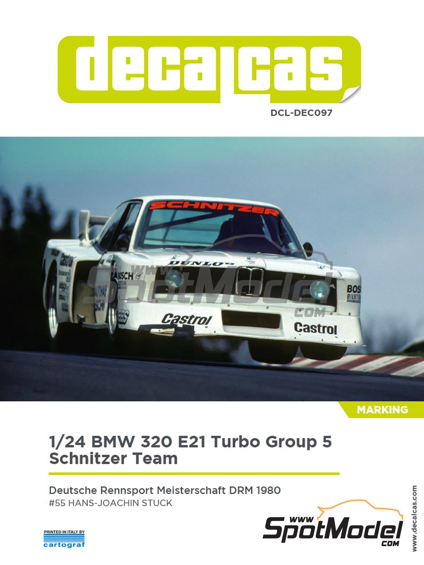 Decalcas DCL-DEC097: Marking / livery 1/24 scale - BMW 320 E21