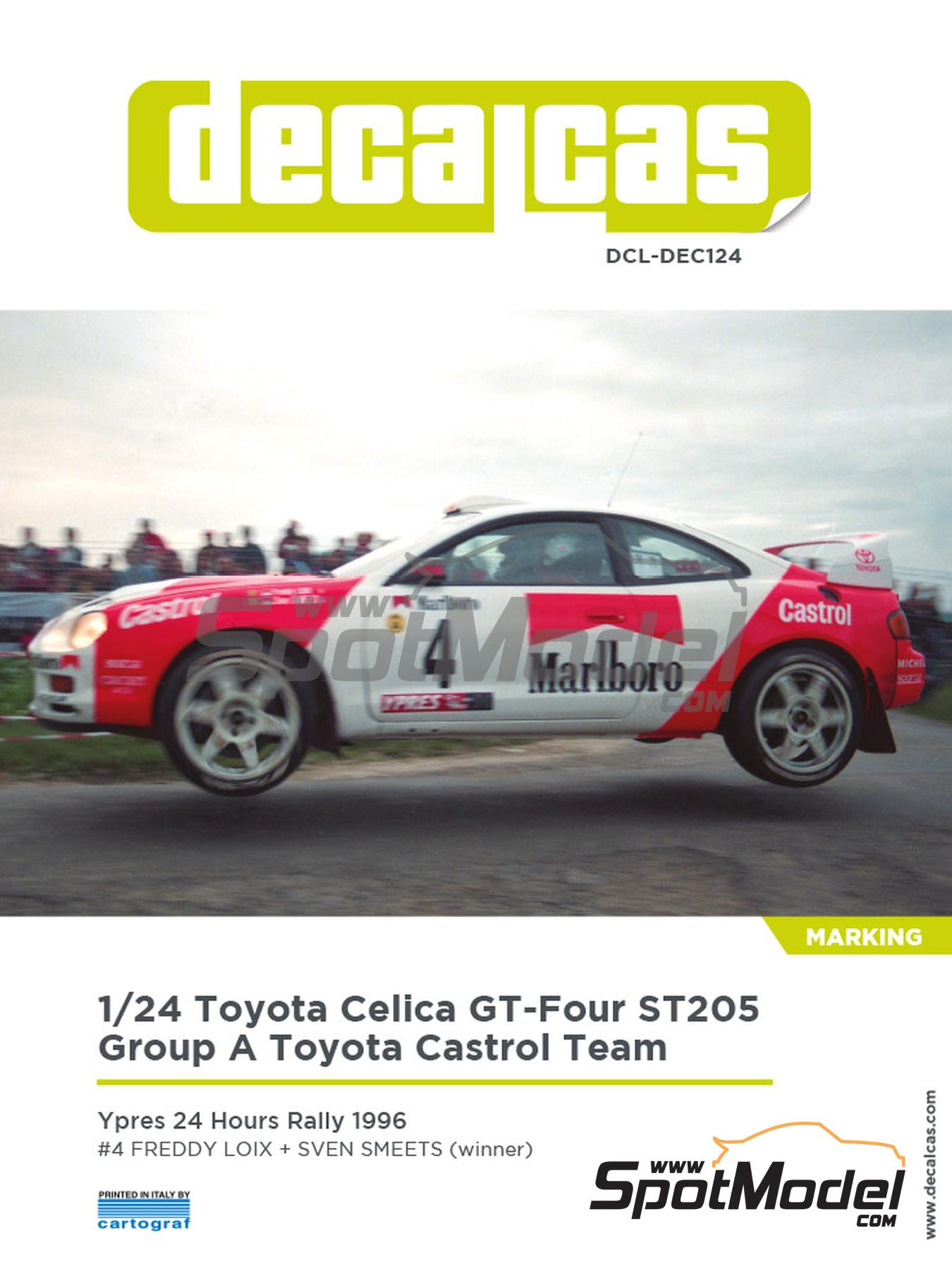 メルサキページ Decalcas DCL-DEC124: Marking / livery 1/24 scale - Toyota Celica