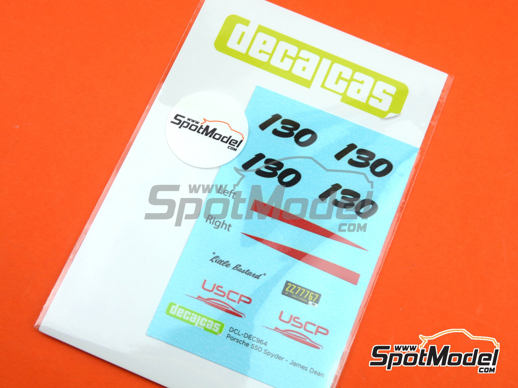 Image 2: Porsche 550 Spyder | Marking / livery in 1/24 scale manufactured by Decalcas (ref.&nbsp;DCL-DEC964)