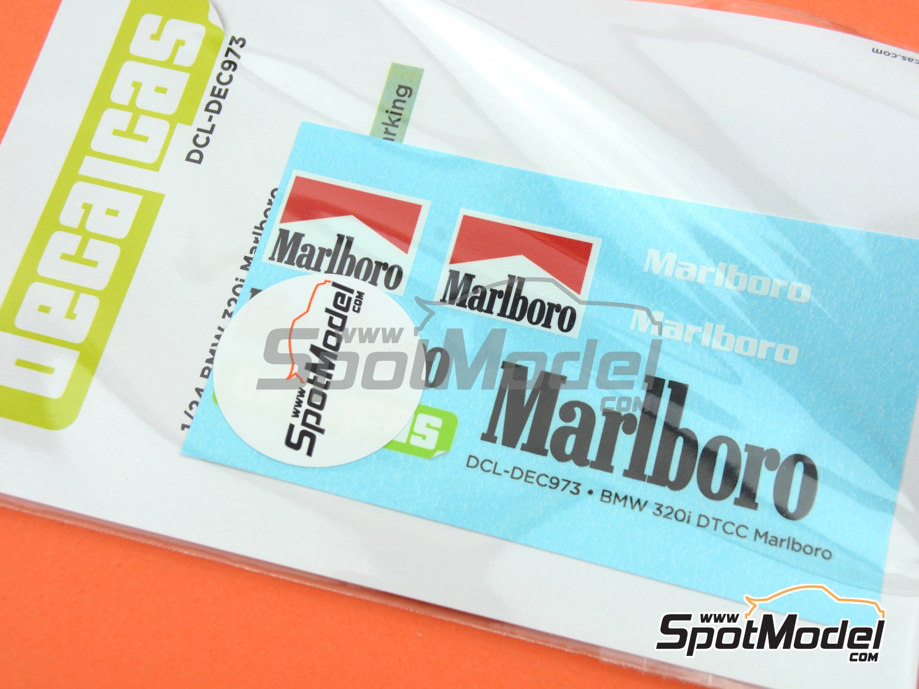 Image 4: BMW 320i E46 sponsored by Marlboro | Marking / livery in 1/24 scale manufactured by Decalcas (ref.&nbsp;DCL-DEC973)