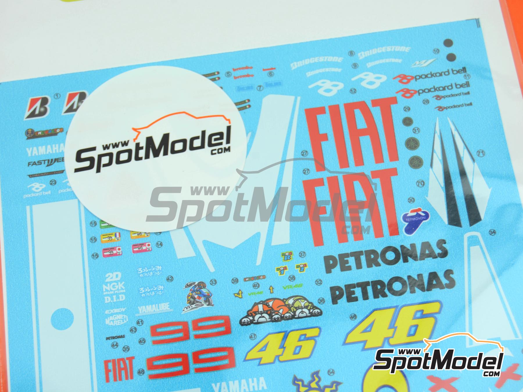 Image 7: Yamaha YZR M1 - Campeonato del Mundo de Motociclismo 2009 | Decoraci&oacute;n en escala&nbsp;1/12 fabricado por Decalcas (ref.&nbsp;DCL-DEC998)