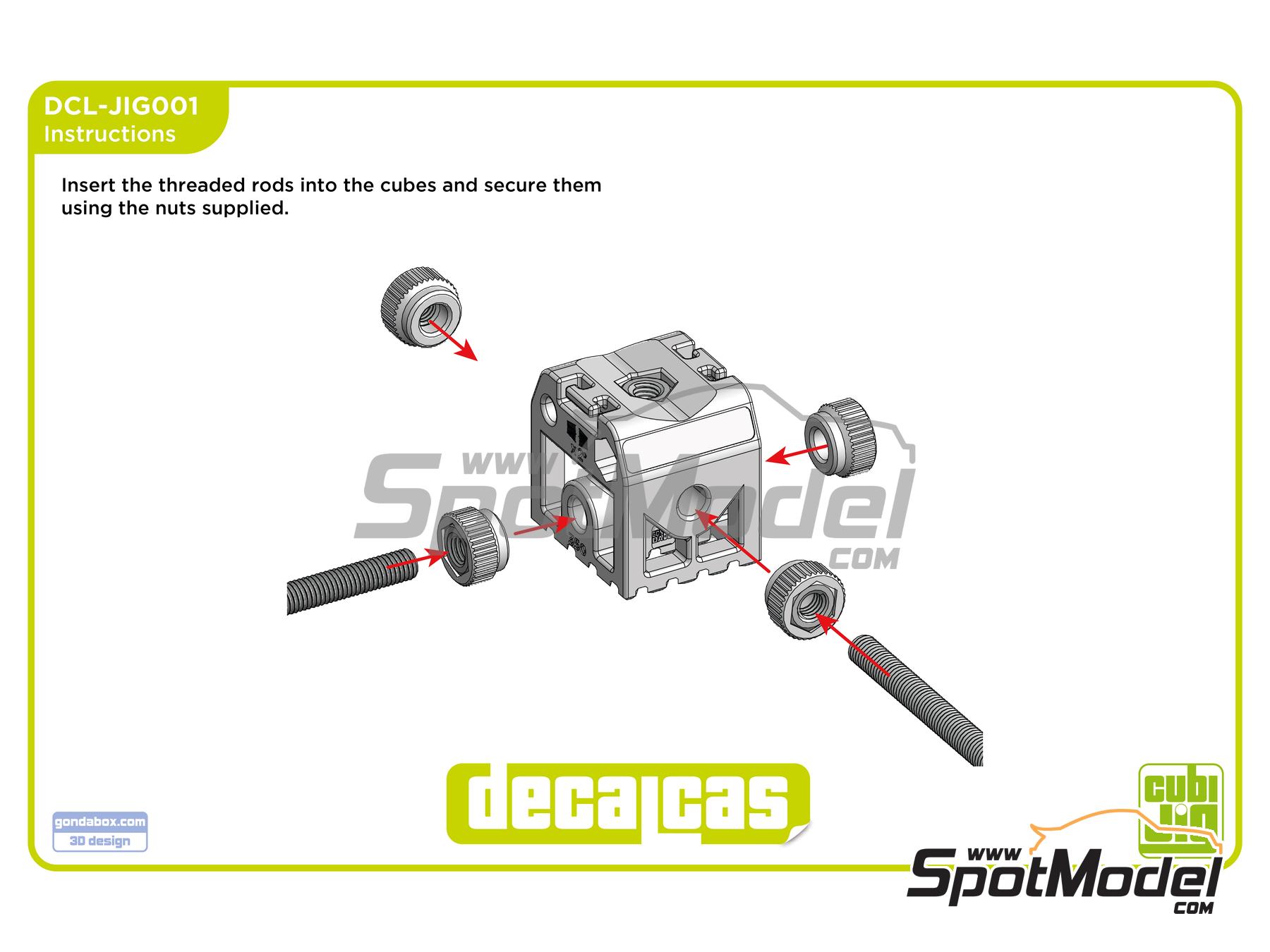 Image 6: Car CubiJig | Hobby tool in 1/24 scale manufactured by Decalcas (ref.&nbsp;DCL-JIG001)