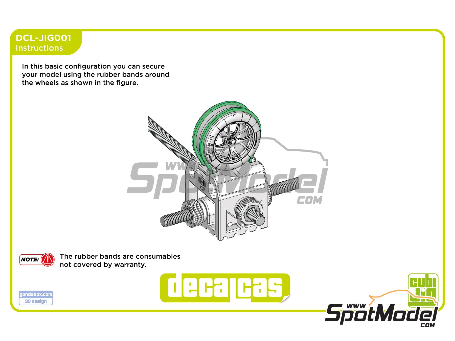 Image 8: Car CubiJig | Hobby tool in 1/24 scale manufactured by Decalcas (ref.&nbsp;DCL-JIG001)