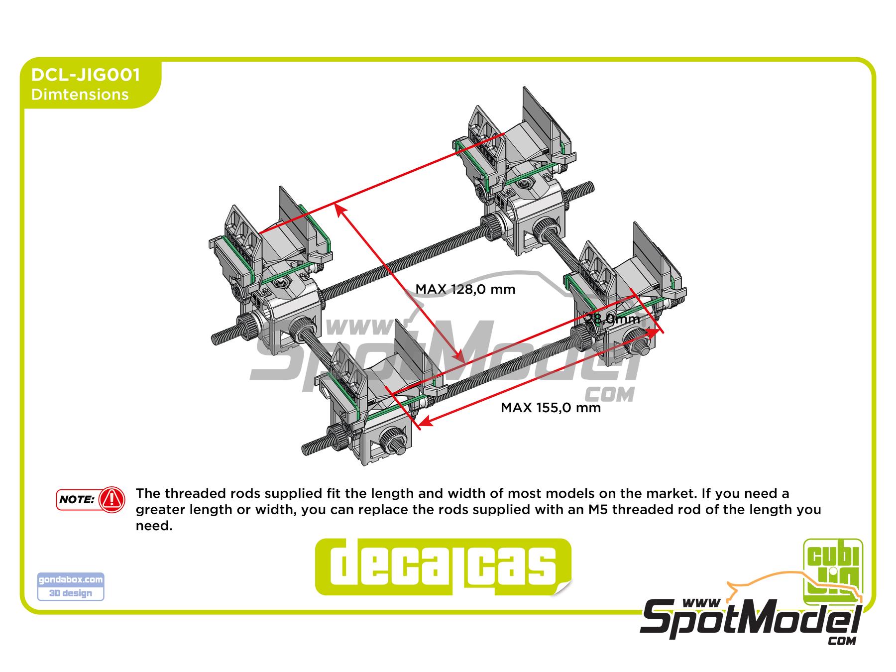 Image 14: Car CubiJig | Hobby tool in 1/24 scale manufactured by Decalcas (ref.&nbsp;DCL-JIG001)
