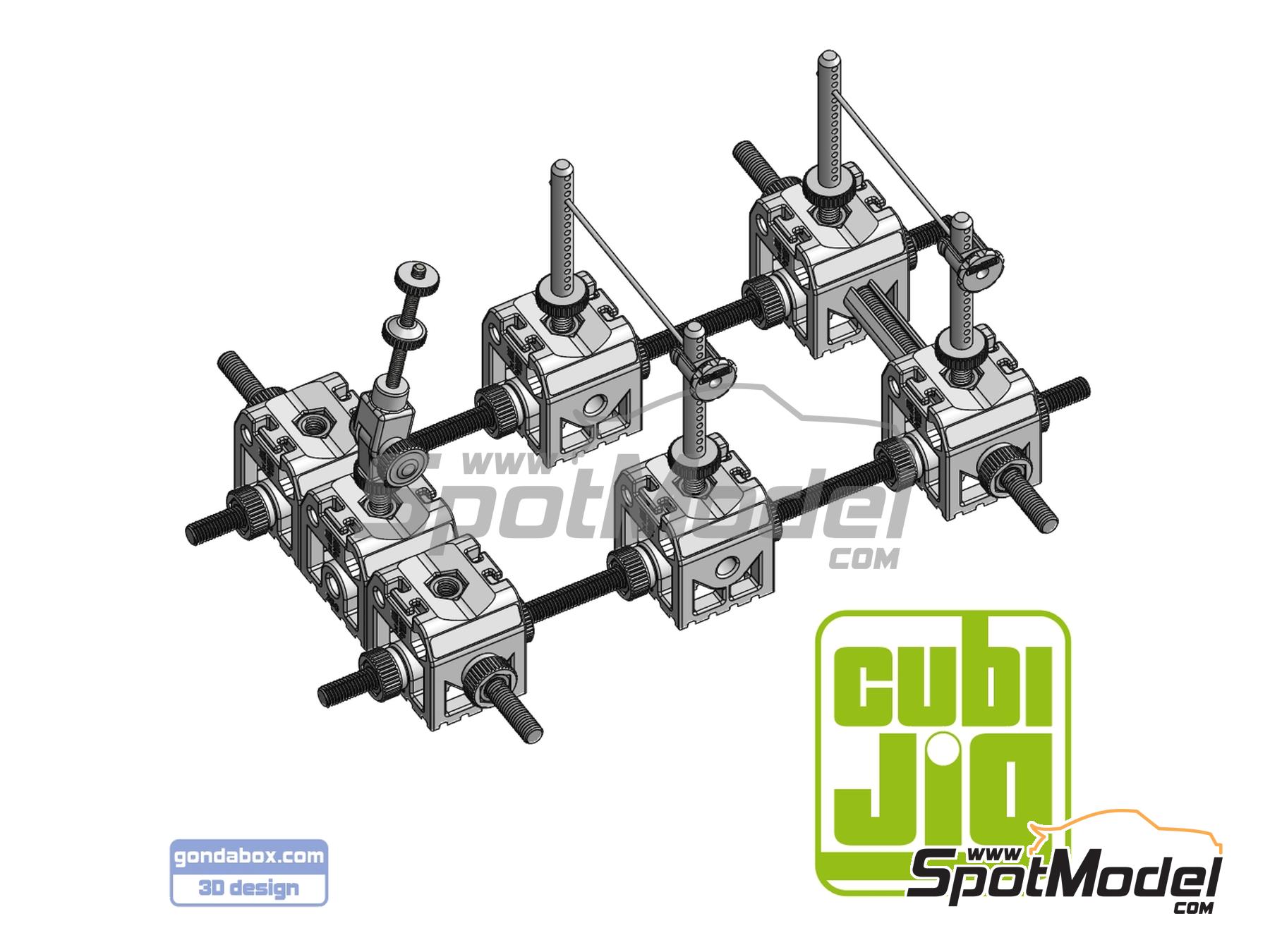 Image 1: Bike CubiJig | Herramienta de modelismo en escala&nbsp;1/12 fabricado por Decalcas (ref.&nbsp;DCL-JIG002)