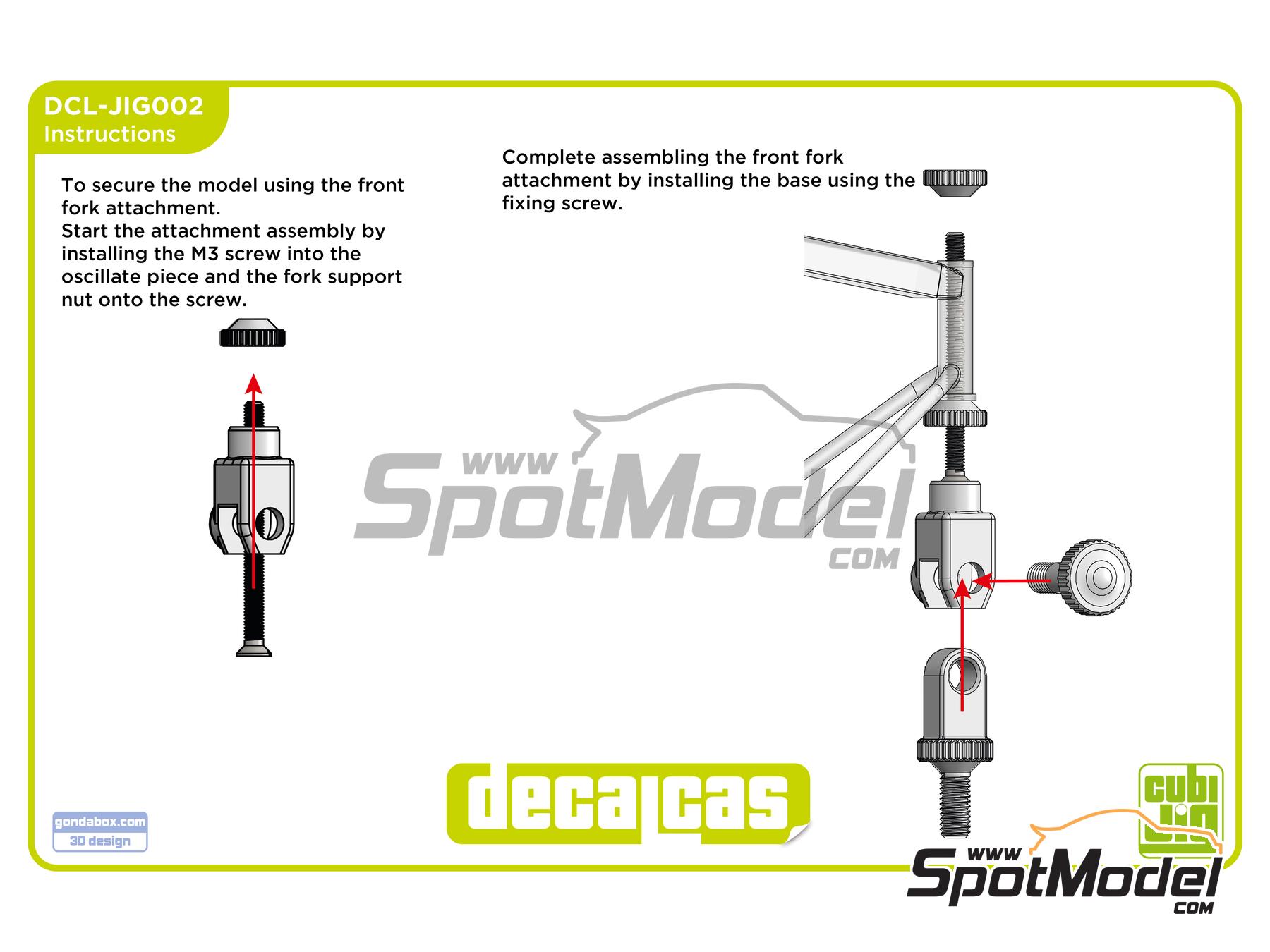 Image 9: Bike CubiJig | Herramienta de modelismo en escala&nbsp;1/12 fabricado por Decalcas (ref.&nbsp;DCL-JIG002)