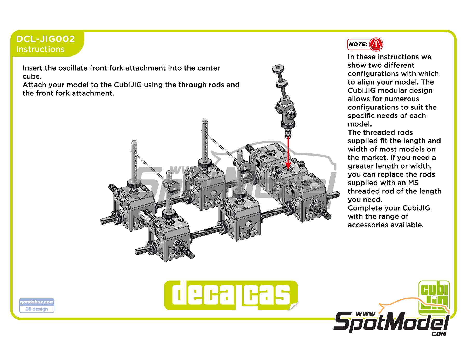 Image 10: Bike CubiJig | Herramienta de modelismo en escala&nbsp;1/12 fabricado por Decalcas (ref.&nbsp;DCL-JIG002)
