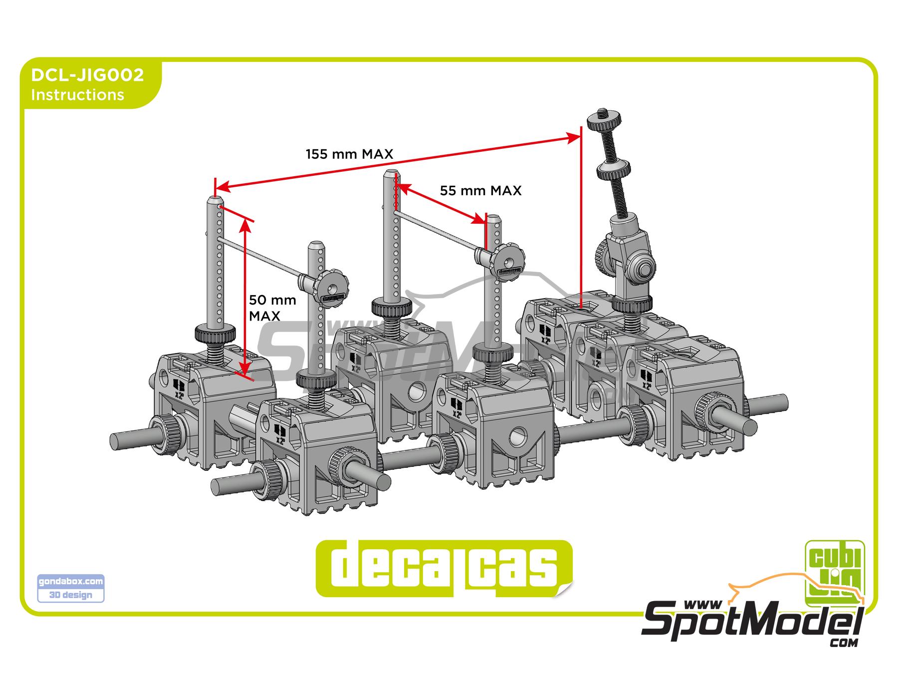 Image 11: Bike CubiJig | Herramienta de modelismo en escala&nbsp;1/12 fabricado por Decalcas (ref.&nbsp;DCL-JIG002)