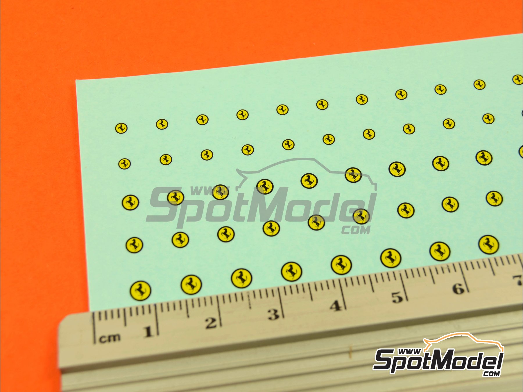 Image 4: Ferrari cavallino | Logotypes in 1/24 scale manufactured by Decalcas (ref.&nbsp;DCL-LOG002)