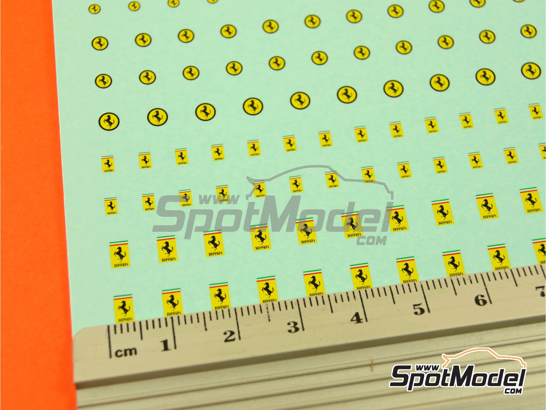 Image 5: Ferrari cavallino | Logotypes in 1/24 scale manufactured by Decalcas (ref.&nbsp;DCL-LOG002)
