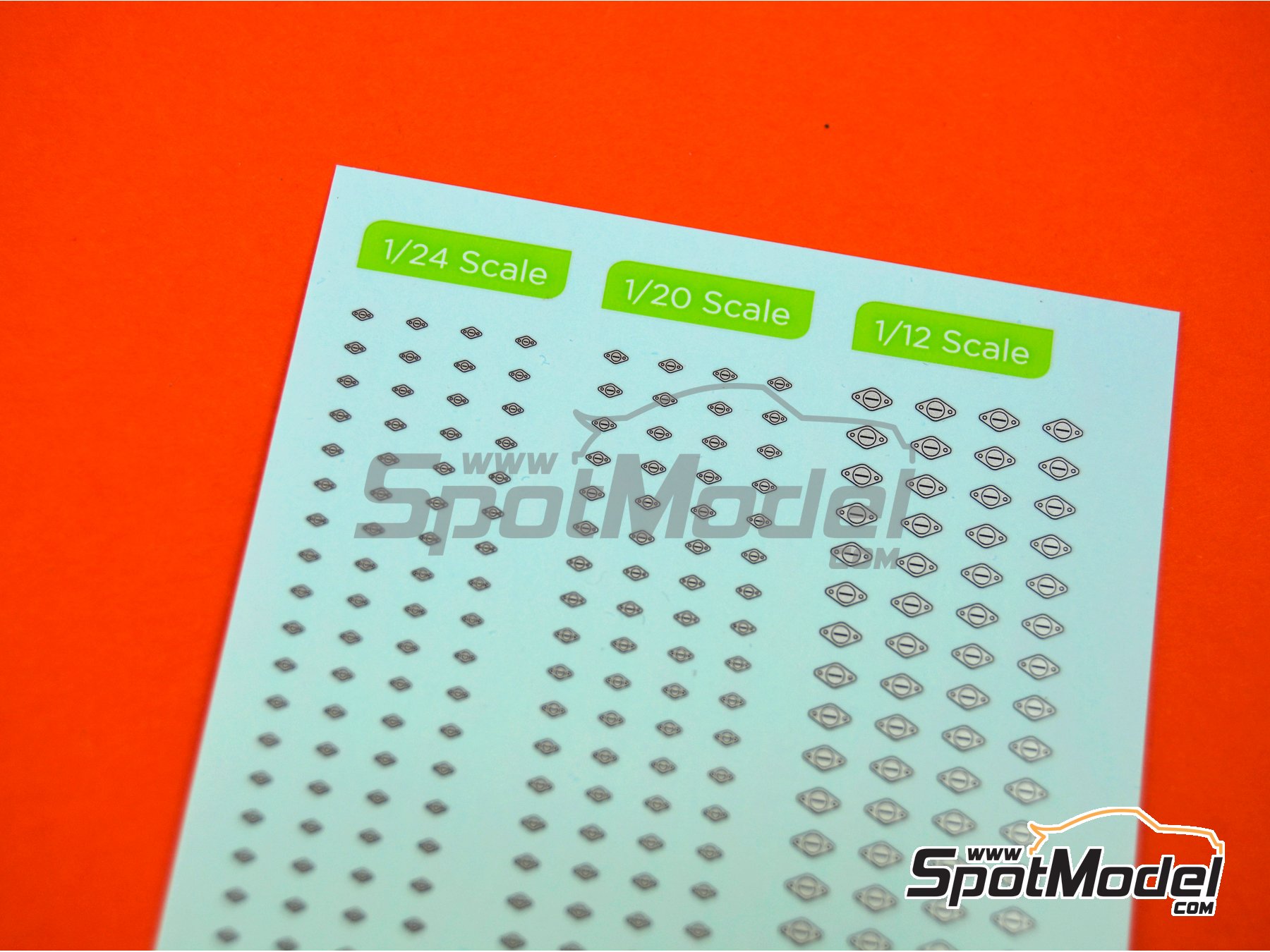 Image 1: Cierres Dzus | Cierres de capot en escala 1/24 fabricado por Decalcas (ref. DCL-LOG005, tambien 1/12 y 1/20)