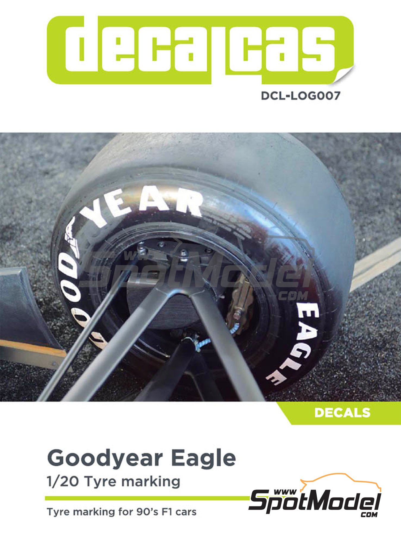 1/20 Goodyear Eagle Tyre Tire Stencils Templates Tamiya Revell Fujimi 