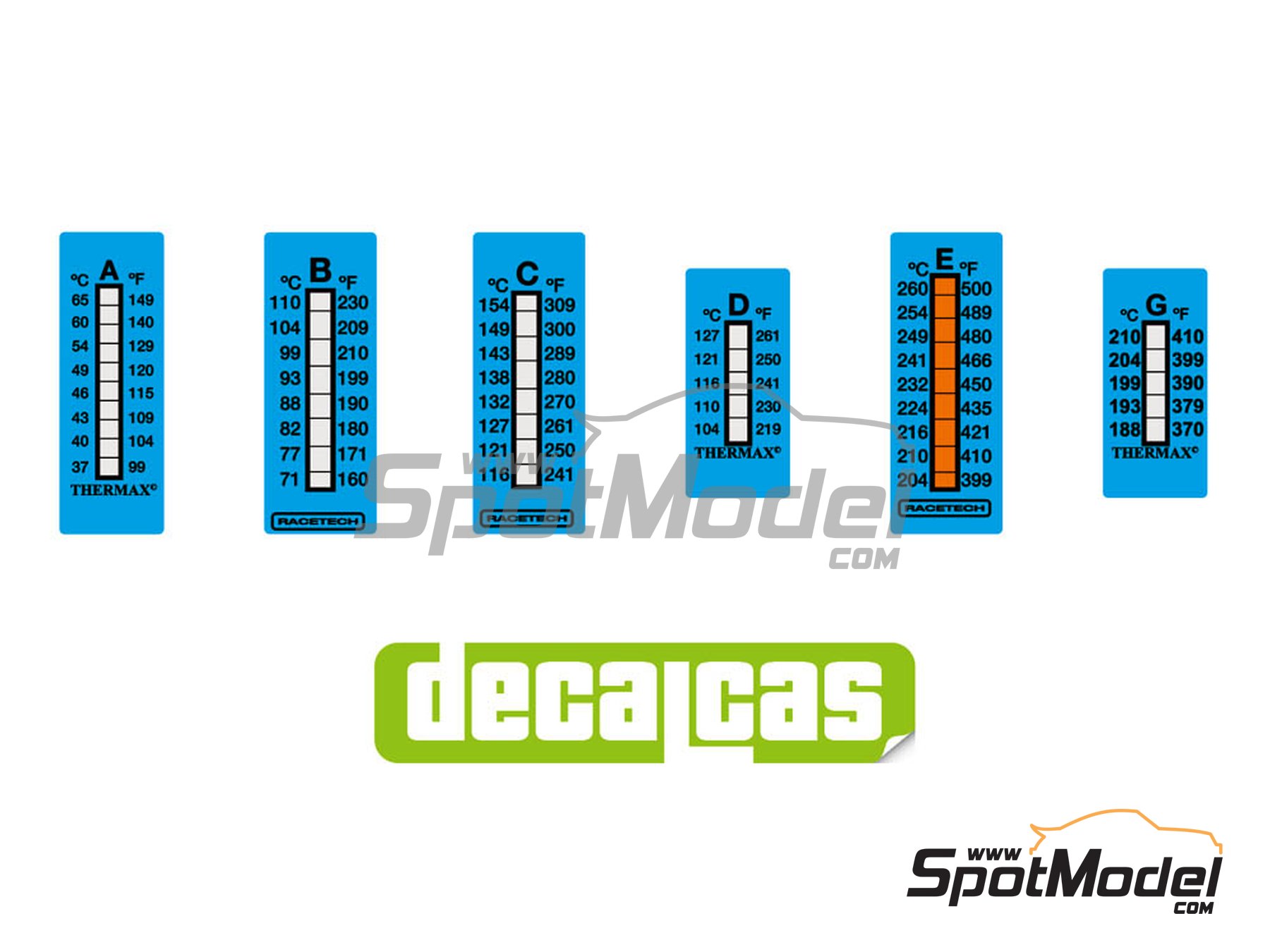 Image 2: Thermal stickers | Logotypes in 1/12 scale manufactured by Decalcas (ref.&nbsp;DCL-LOG010)