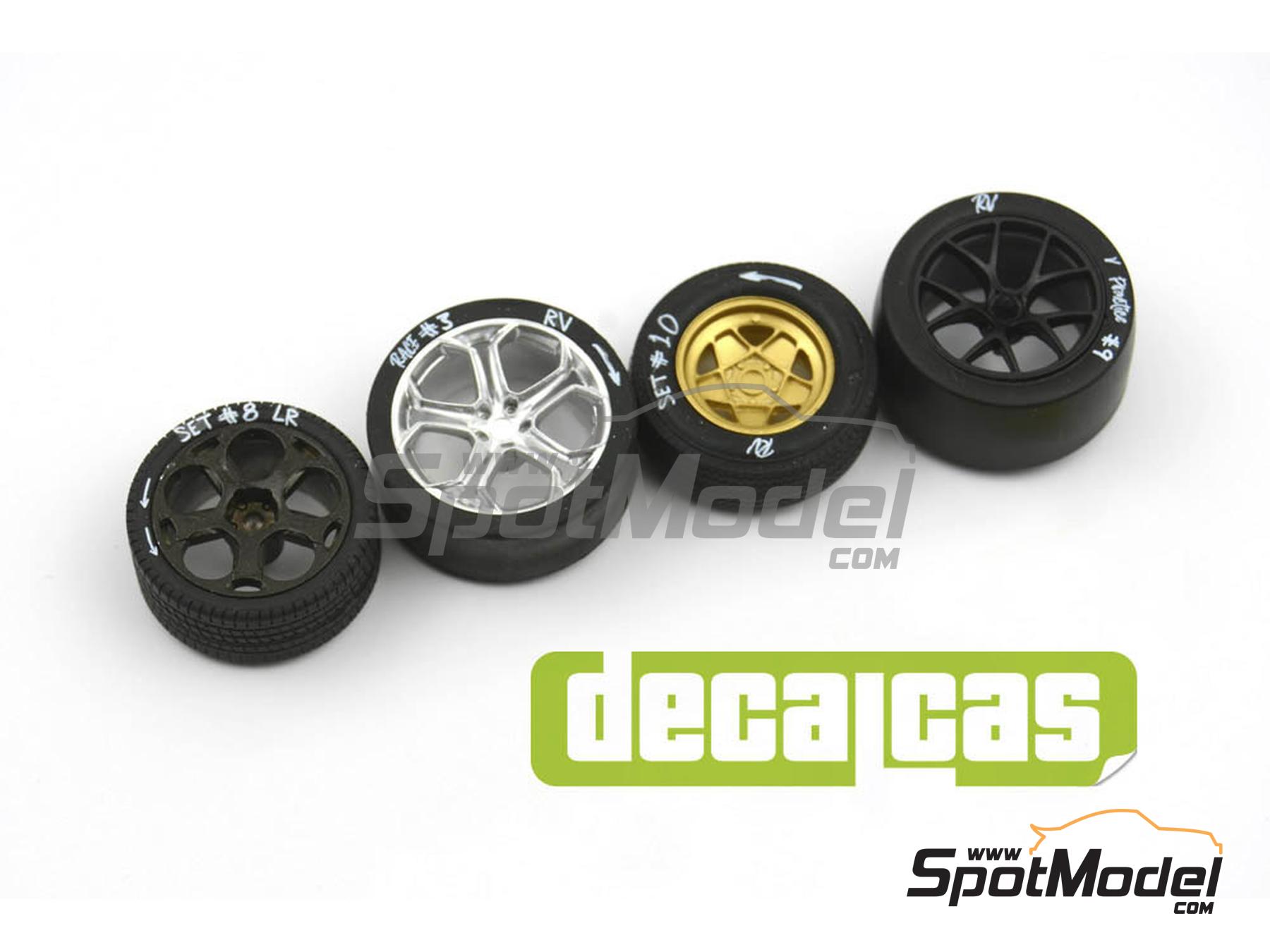 Image 3: Tire sidewall white chalk markings | Logotypes in 1/43 scale manufactured by Decalcas (ref.&nbsp;DCL-LOG013)