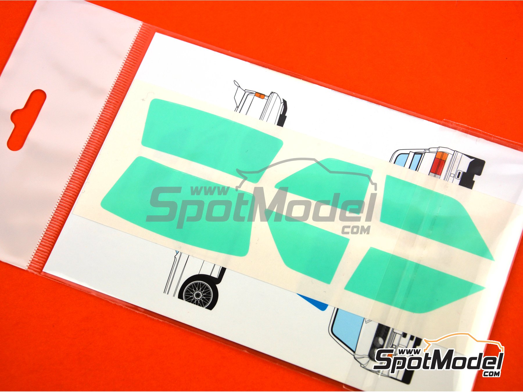 Image 4: BMW M3 E30 | Mascara precortada para el marco de los cristales en escala 1/24 fabricado por Decalcas (ref. DCL-MSK001)