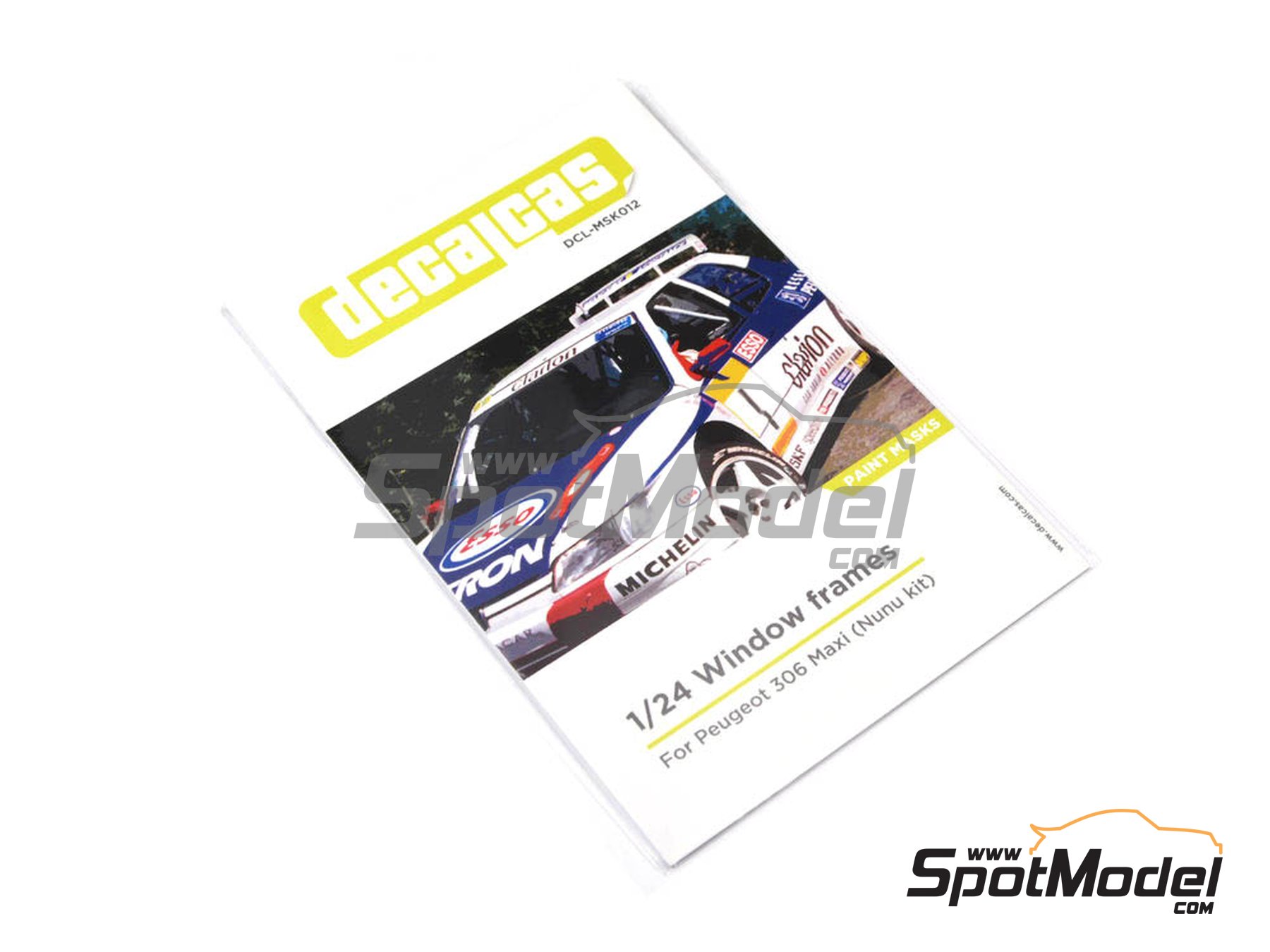 Image 2: Peugeot 306 Maxi | Window frame pre-cut paint masks in 1/24 scale manufactured by Decalcas (ref.&nbsp;DCL-MSK012)