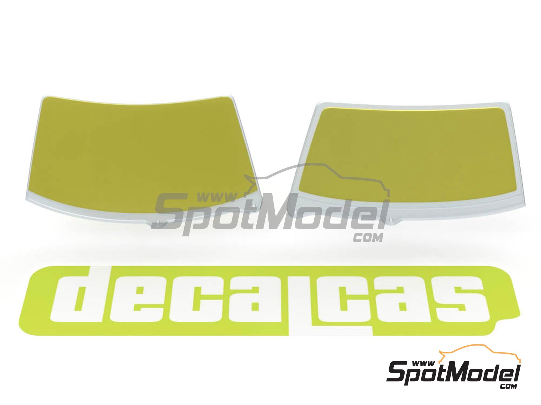 Image 3: BMW 320i E46 | Window frame pre-cut paint masks in 1/24 scale manufactured by Decalcas (ref.&nbsp;DCL-MSK018)