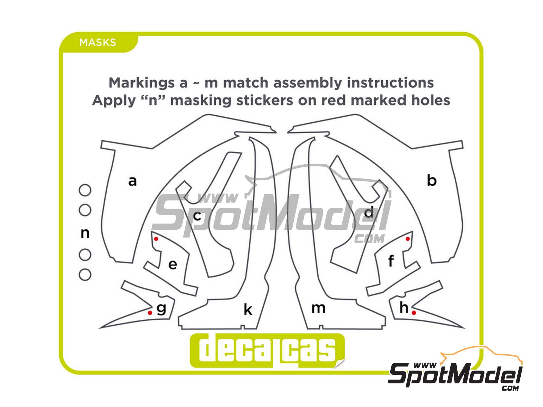Image 5: Suzuki GSX-RR -  2020 | Masks in 1/12 scale manufactured by Decalcas (ref.&nbsp;DCL-MSK019)