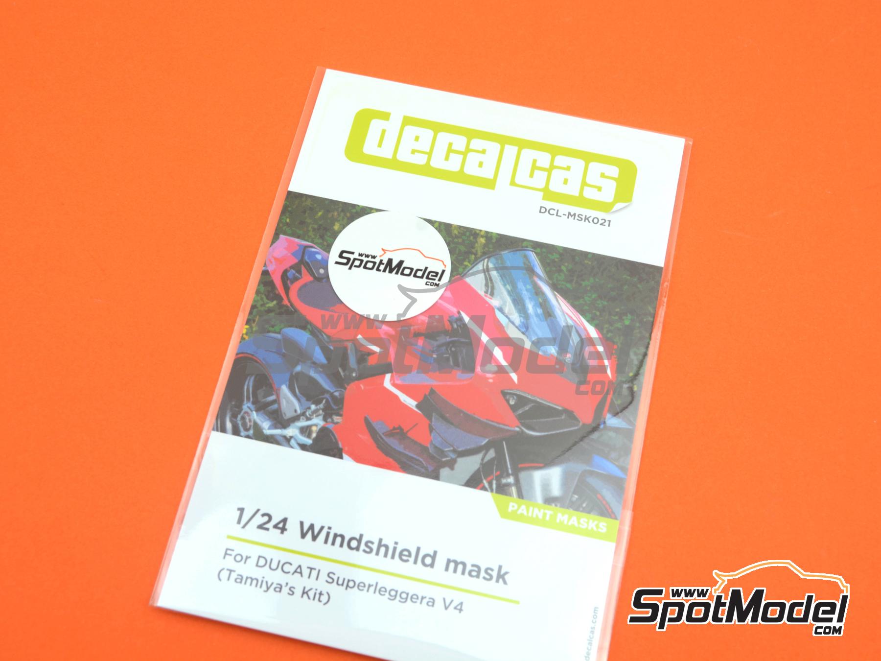 Image 3: Ducati Superleggera V4 | Masks in 1/12 scale manufactured by Decalcas (ref.&nbsp;DCL-MSK021)