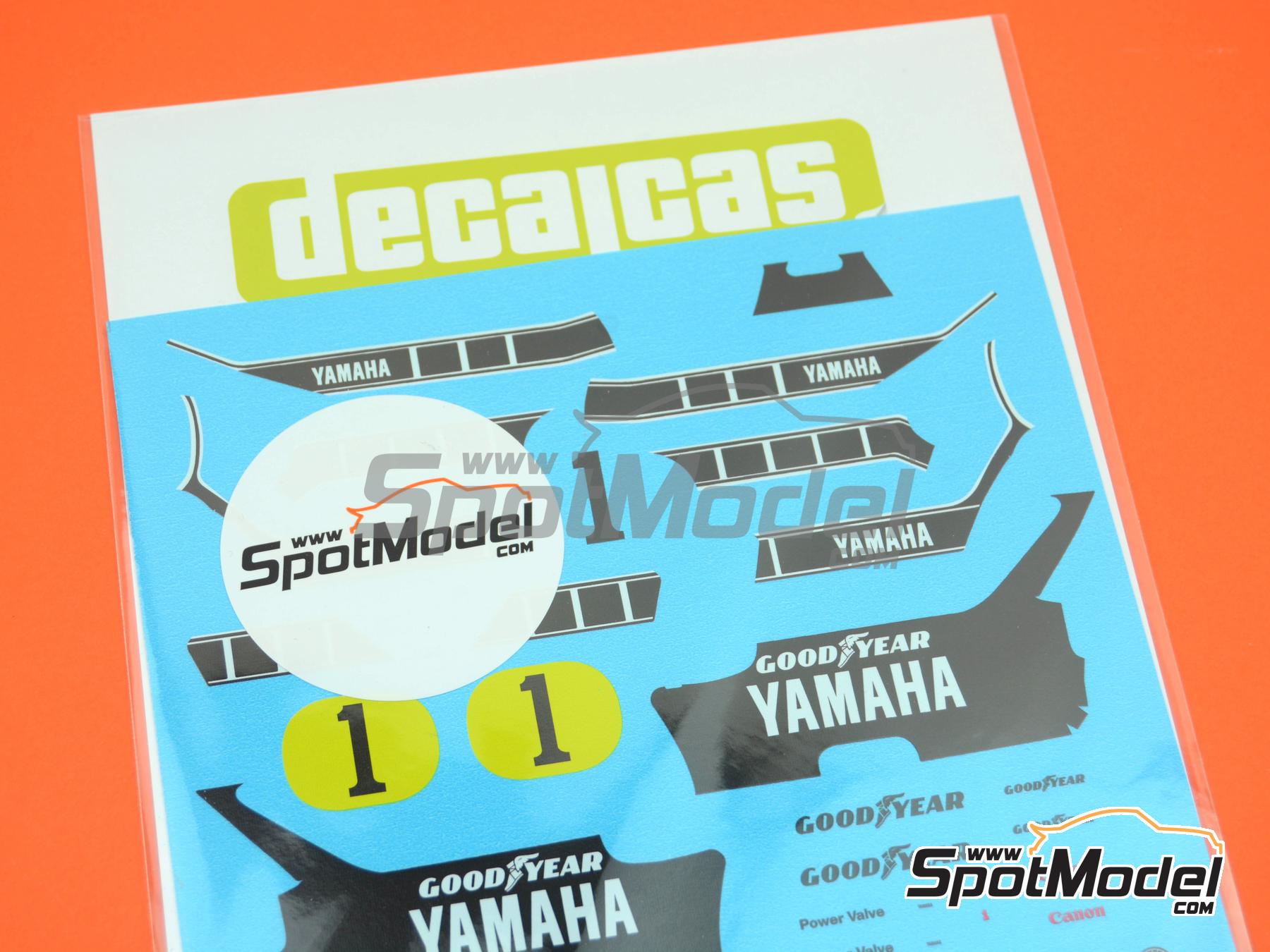 Image 3: Yamaha YZR500 patrocinado por Dainese - Campeonato del Mundo de Motociclismo 1979 | Decoraci&oacute;n en escala&nbsp;1/12 fabricado por Decalcas (ref.&nbsp;DCL-OLD005)