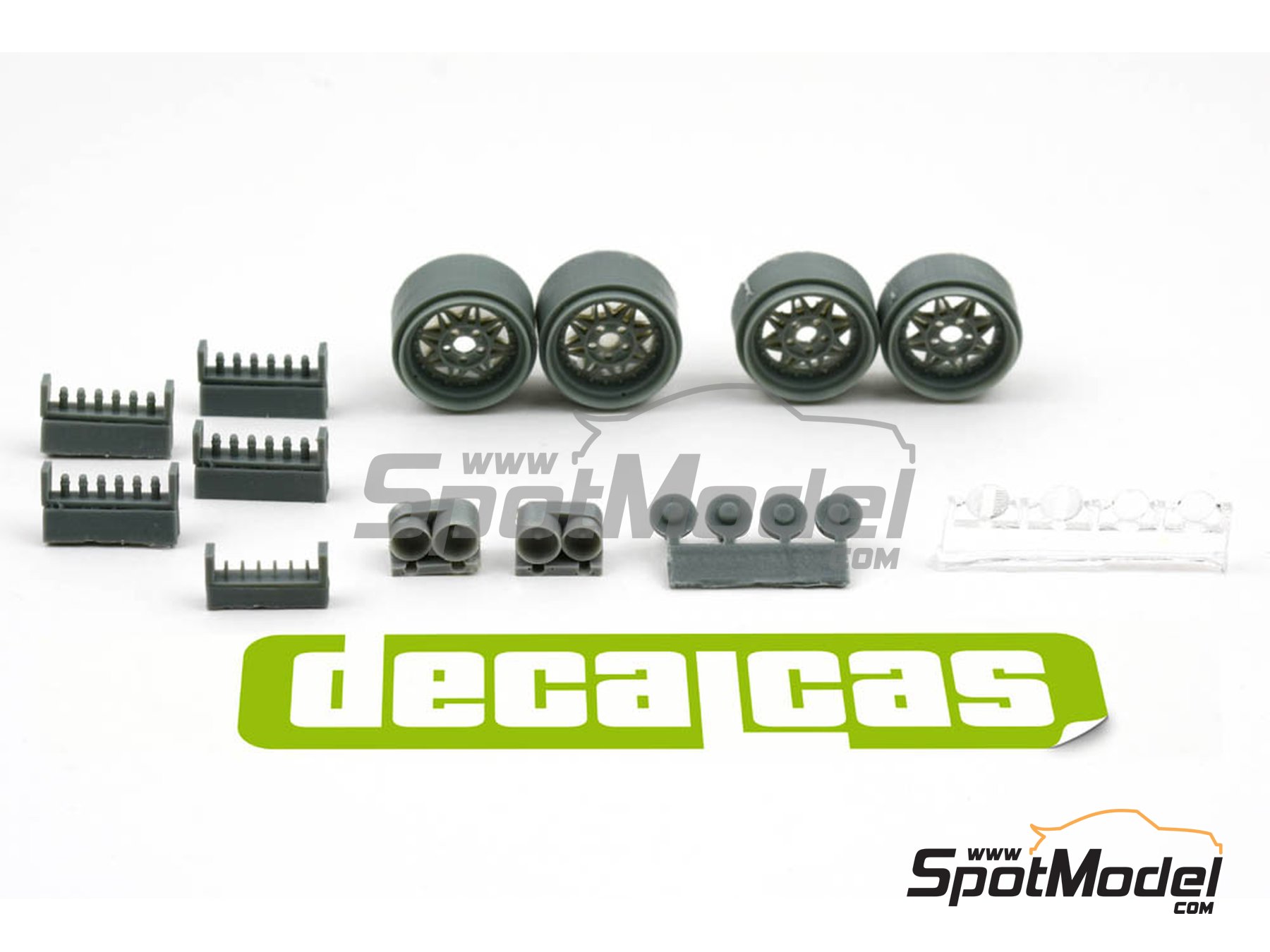 Image 1: Conrero set up 2: Rally rims 15 inches + lights | Rims in 1/24 scale manufactured by Decalcas (ref.&nbsp;DCL-PAR004)
