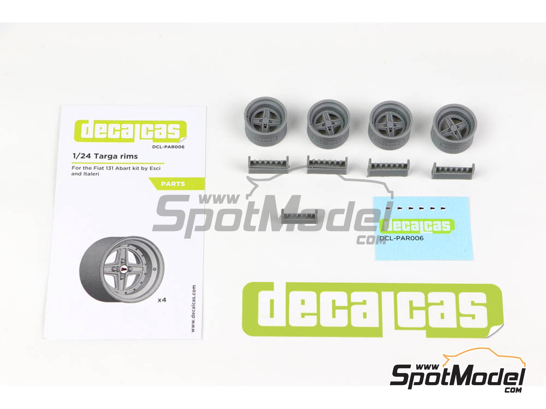 Image 2: Targa rims | Rims in 1/24 scale manufactured by Decalcas (ref.&nbsp;DCL-PAR006)
