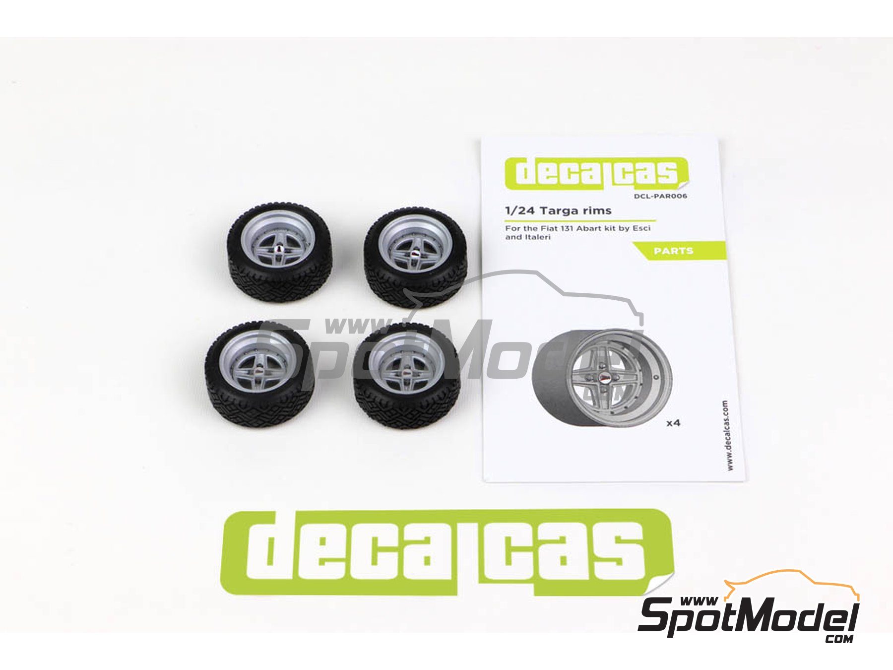 Image 3: Targa rims | Rims in 1/24 scale manufactured by Decalcas (ref.&nbsp;DCL-PAR006)