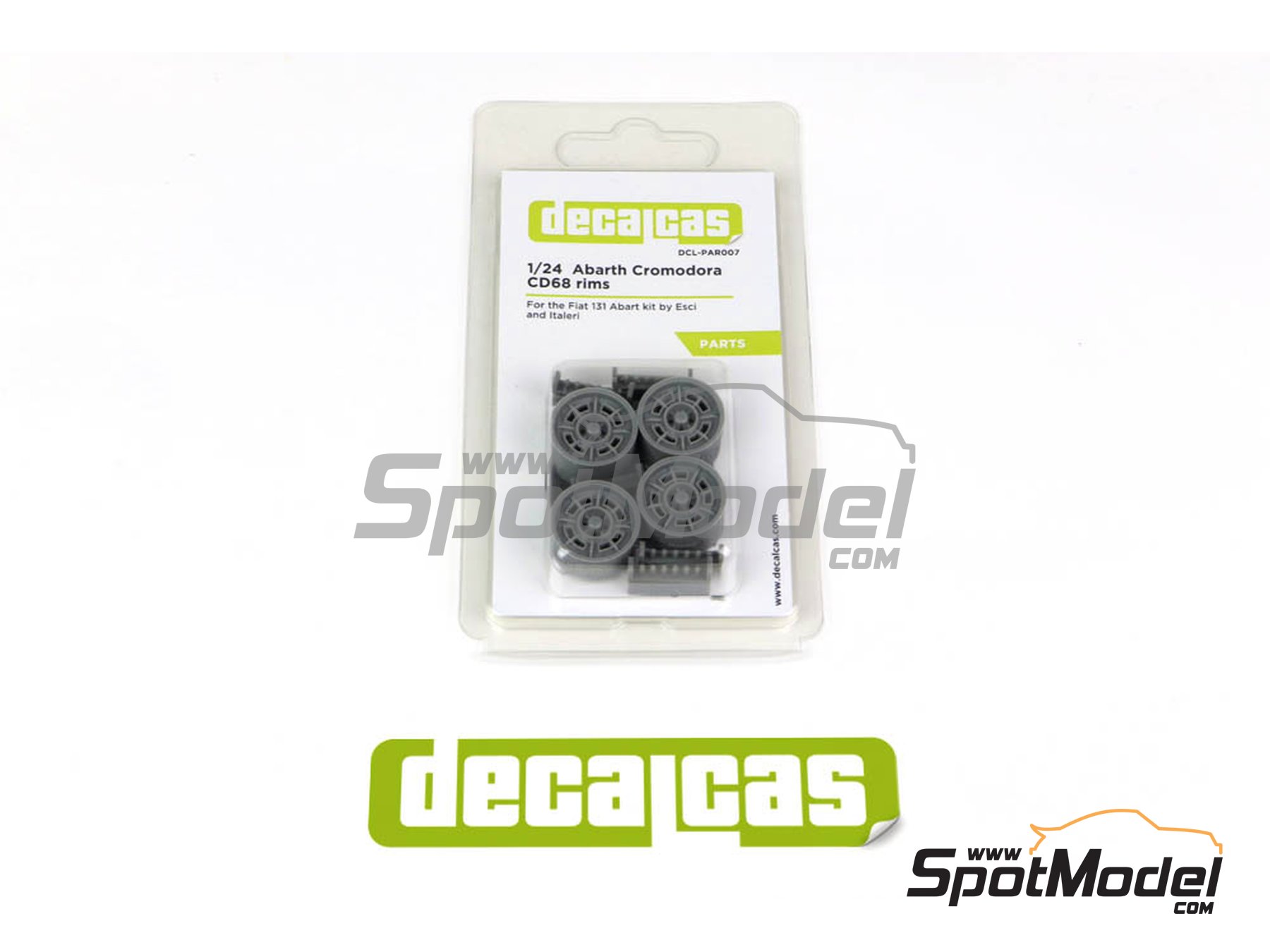 Image 1: Abarth Cromodora CD68 | Rims in 1/24 scale manufactured by Decalcas (ref.&nbsp;DCL-PAR007)